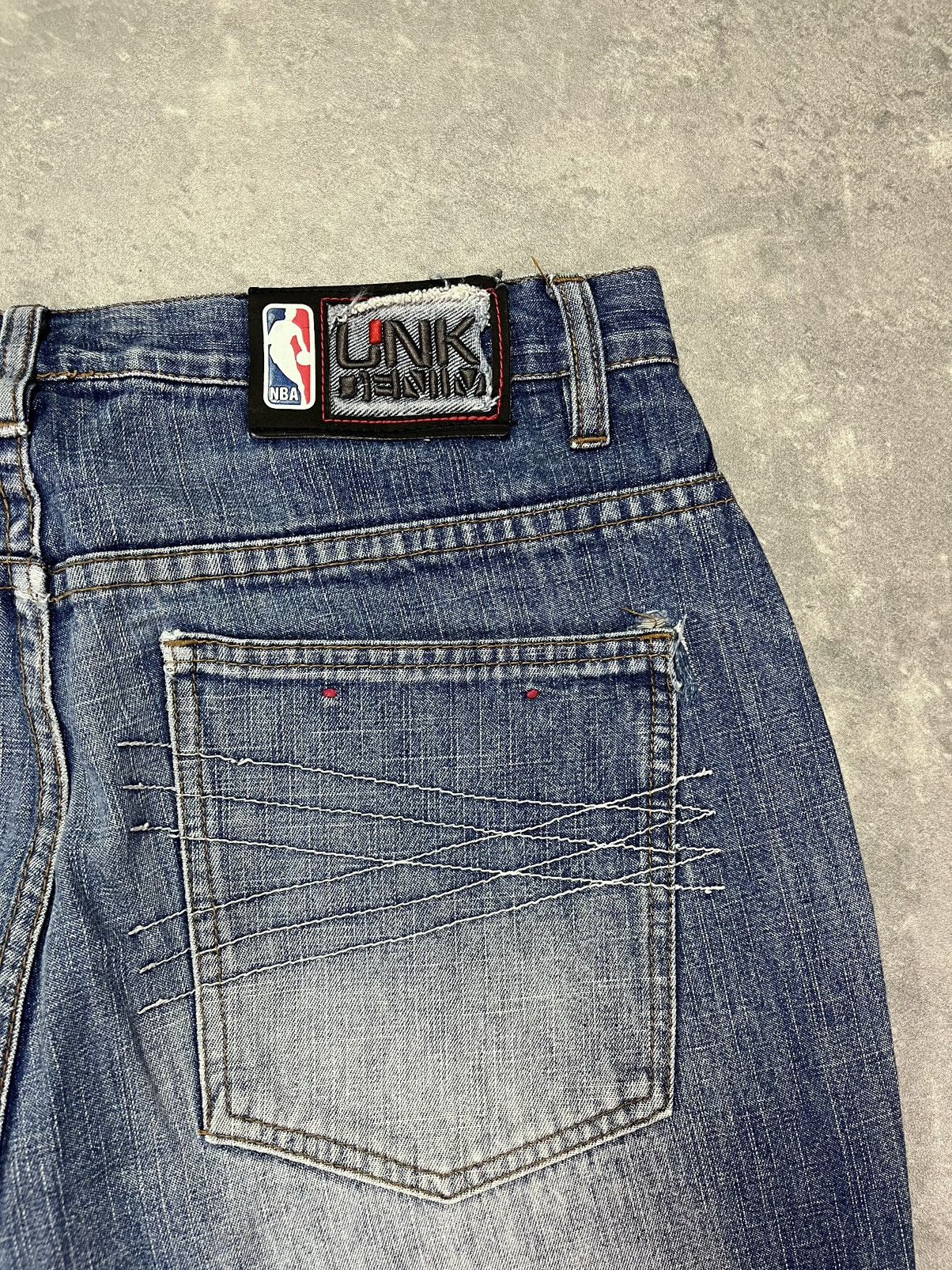 NBA UNK NBA Denver Nuggets Printed Baggy Denim Jeans 34 Size US 34 / EU 50 - 15 Thumbnail