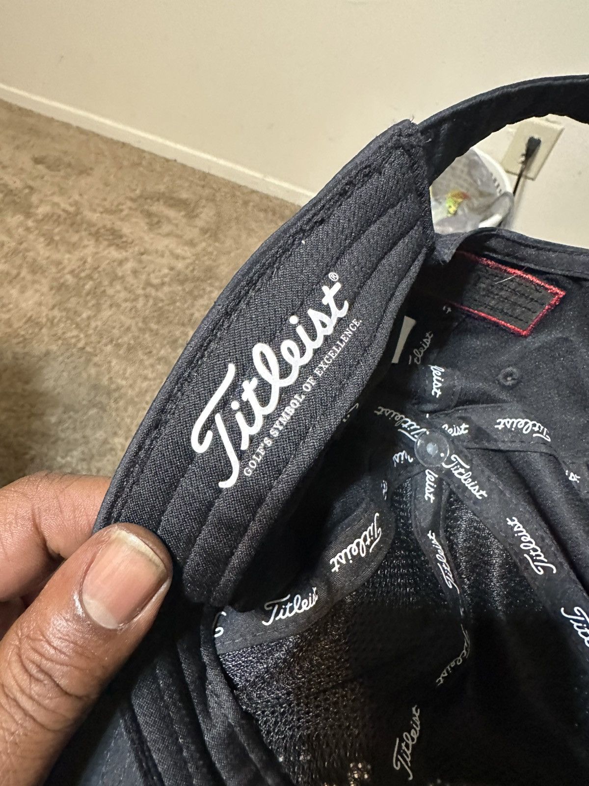 Titleist Vintage Titleist PGA tour “triple black” hat 00s Size ONE SIZE - 8 Thumbnail