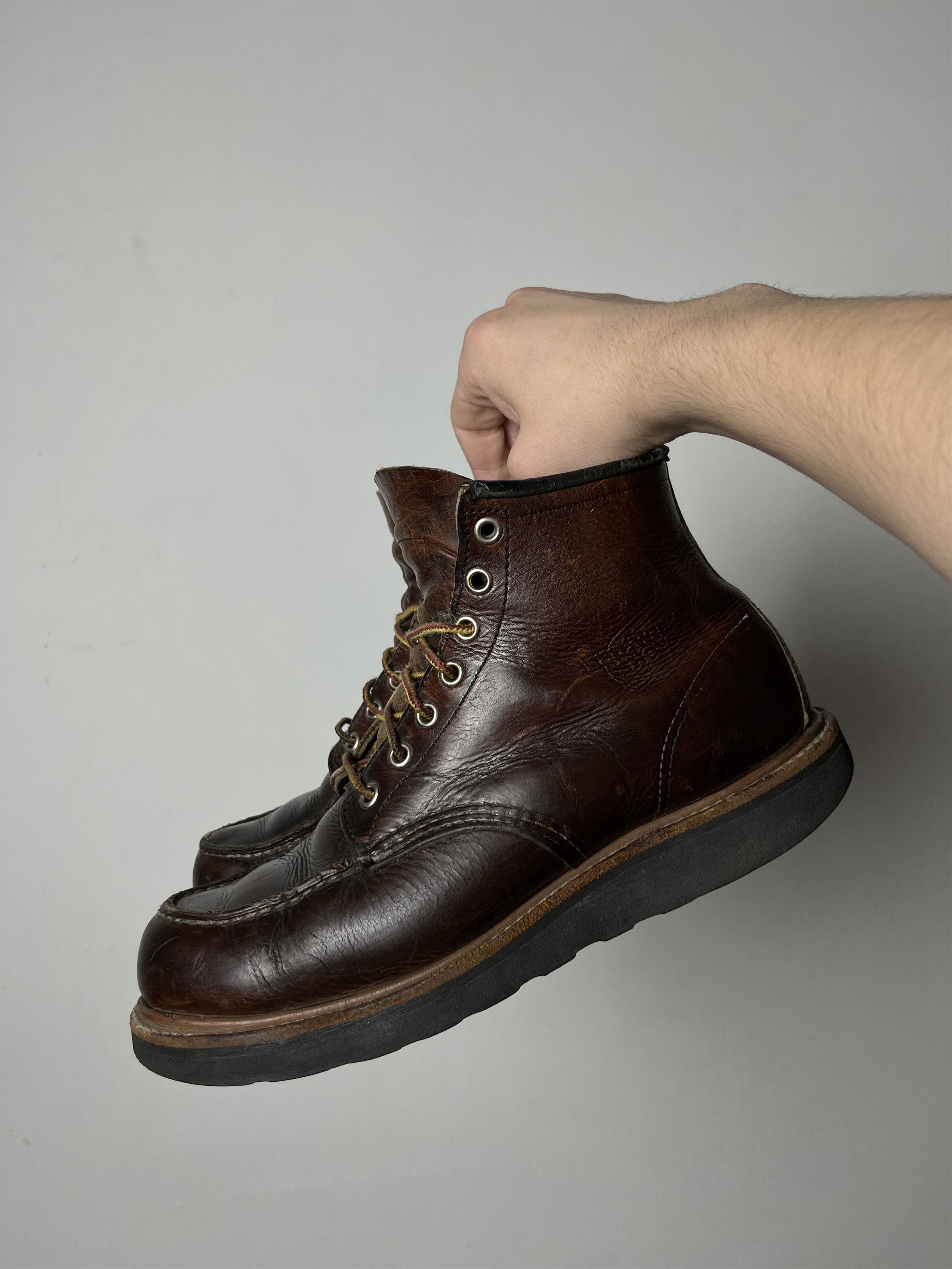 Red Wing 🔥Red Wing Heritage Roughneck USA 8146 Moc Toe Vintage Boots Size US 8 / EU 41 - 2 Thumbnail