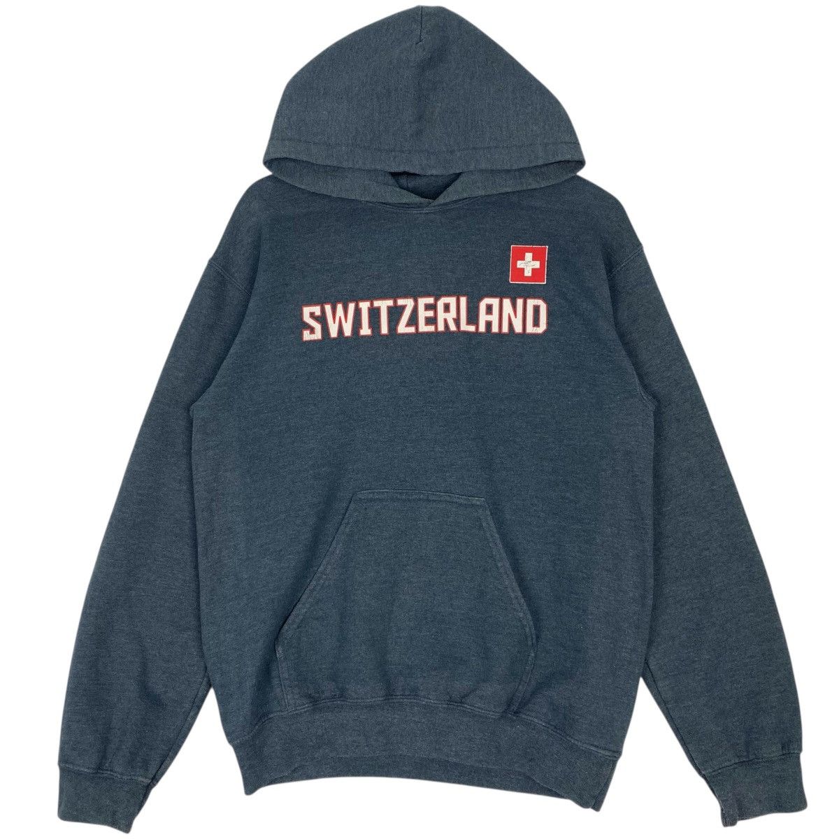 Other Vintage Switzerland Hoodie Sweater Dark Grey Big Logo Size S Size US S / EU 44-46 / 1 - 1 Thumbnail