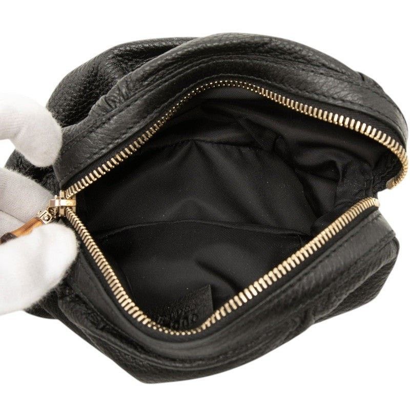 Gucci Gucci Bamboo Cosmetic Pouch Accessory Pouch Black Size ONE SIZE - 3 Thumbnail