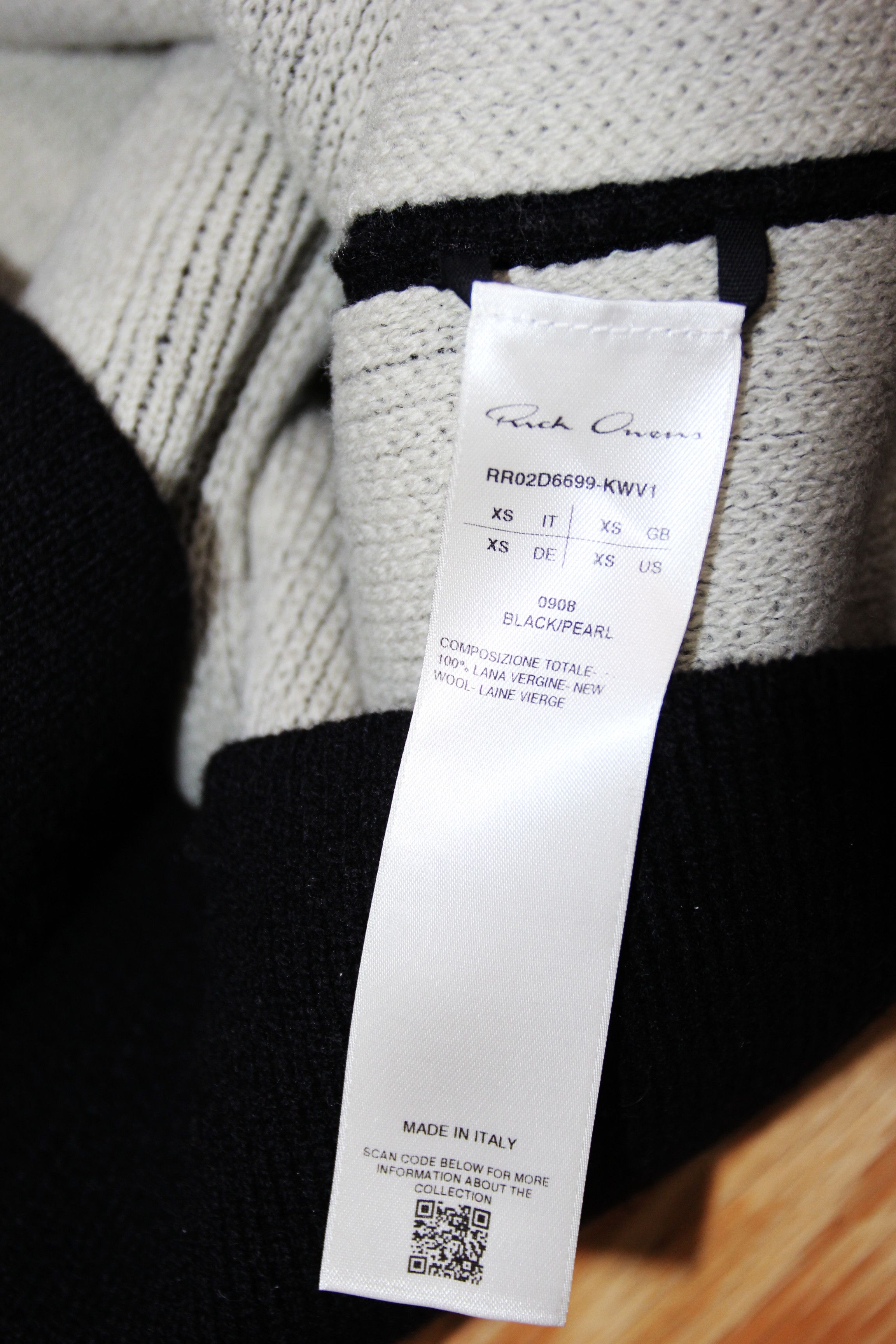Rick Owens BNWT AW24 RICK OWENS "PORTERVILLE" JUMBO CREWNECK SWEATER XS Size US XS / EU 42 / 0 - 10 Thumbnail