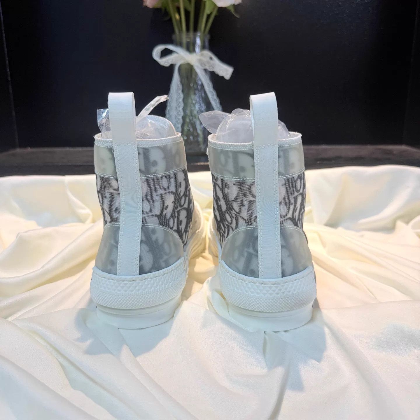 Dior Dior B27 Black & White DR Print Sneakers 37 99 New Size US 6.5 / IT 36.5 - 3 Thumbnail