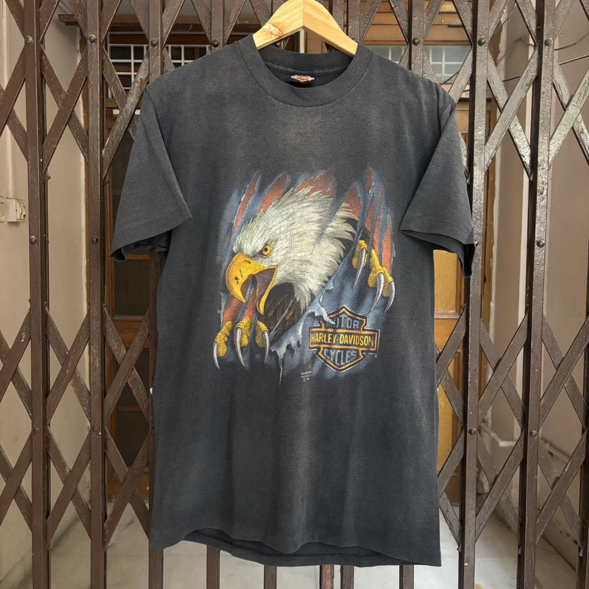 Harley Davidson Vintage Harley Davidson 1990 3D Emblem T shirt Size US L / EU 52-54 / 3 - 1 Thumbnail
