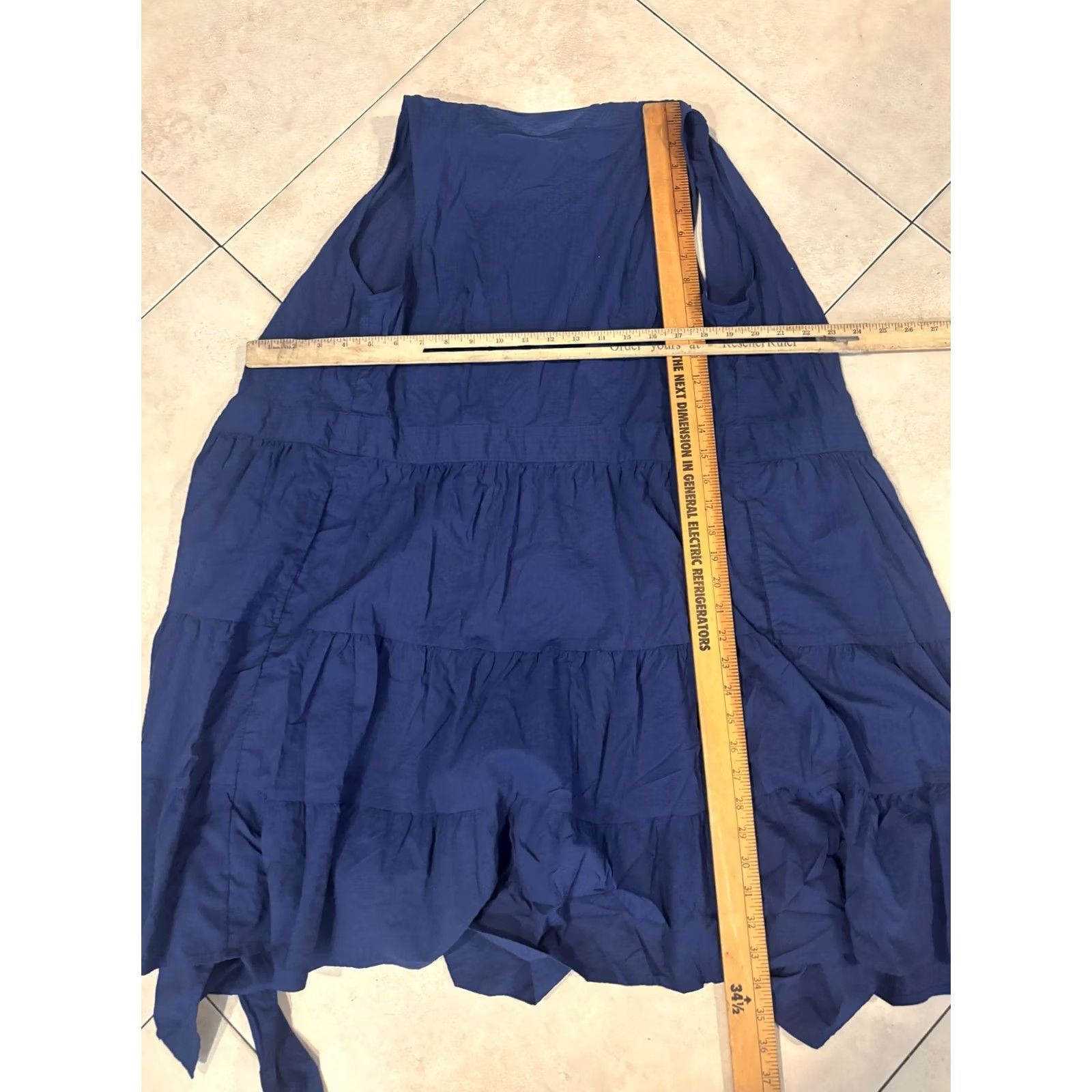 Vineyard Vines Vineyard Vines Performance Vest Womens Medium Blue Tie Front Ruffle Hem Size M / US 6-8 / IT 42-44 - 6 Thumbnail