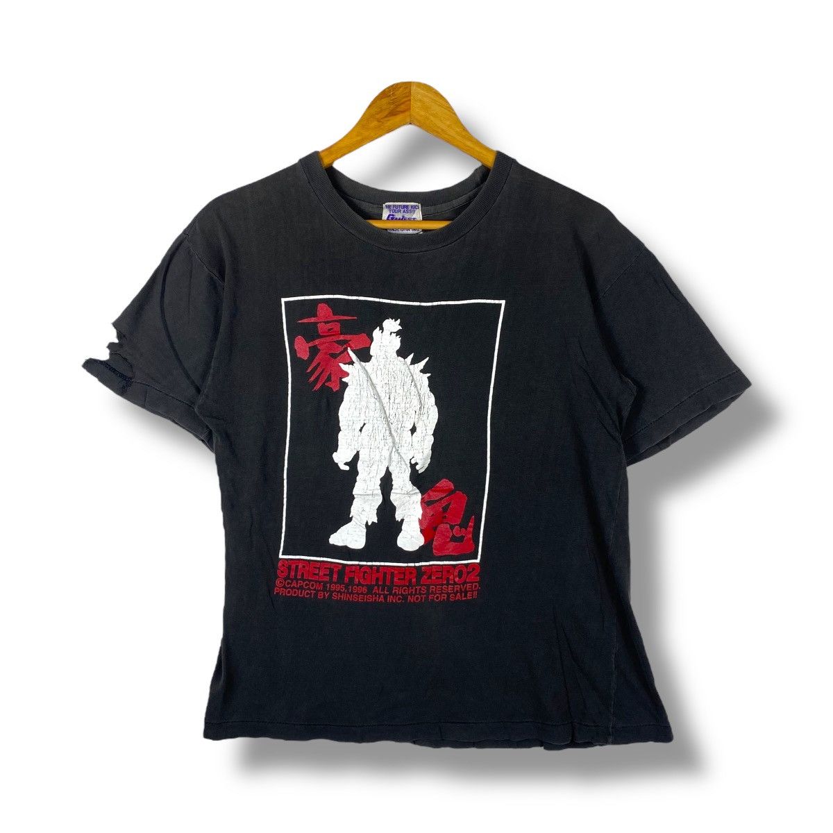 Japanese Brand Vintage 90's STREET FIGHTER ZERO 2 Akuma Graphic Distressed Size US M / EU 48-50 / 2 - 1 Thumbnail