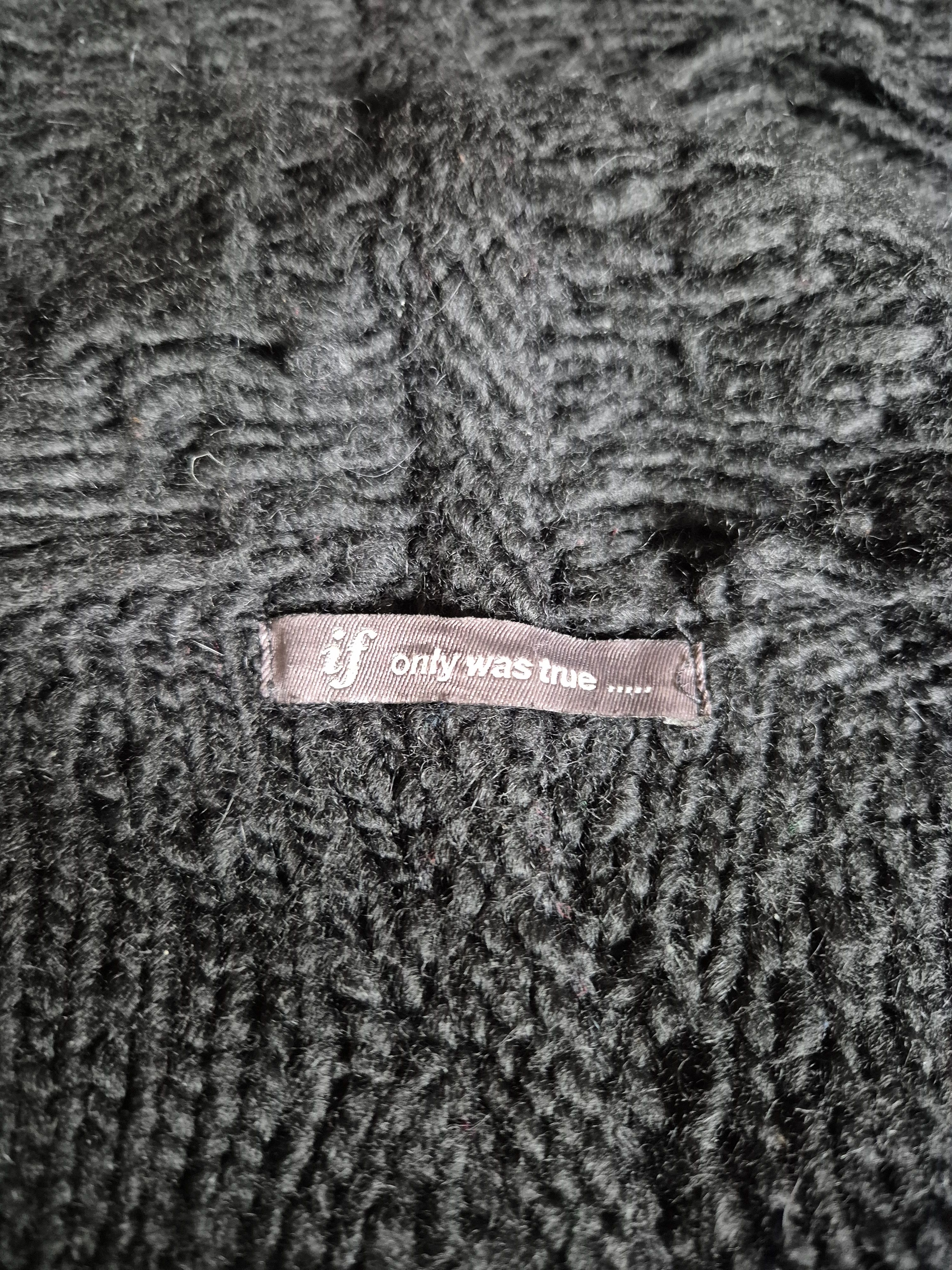 If Only Was True Avant-garde Italian designer cardigan – merino/alpaca – Size US S / EU 44-46 / 1 - 2 Thumbnail