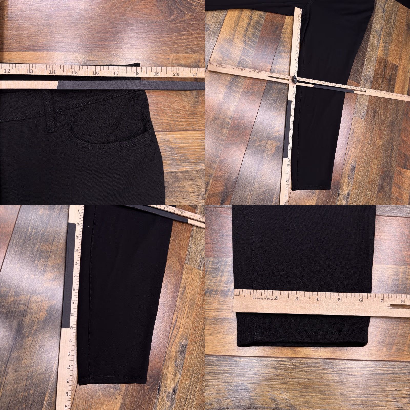 Talbots Talbots Jeans Jegging Ankle Black 16W Womens High Waist Stretch 5-Pocket Denim Regular Inseam 26in Size 38" / US 16 / IT 52 - 8 Thumbnail