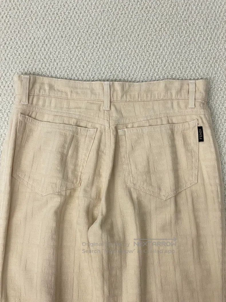 Fendi Fendi Beige Monogram Casual Pants Size 29" - 4 Thumbnail