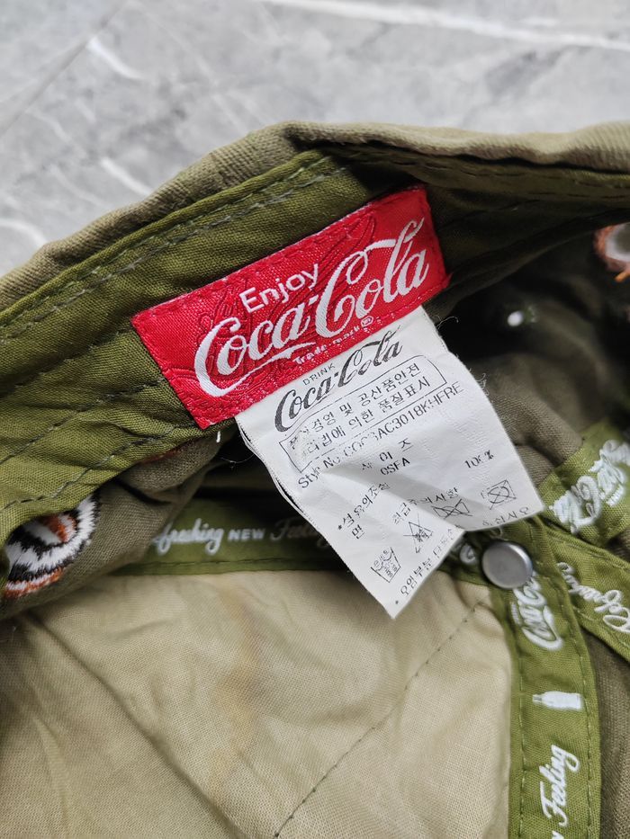 Coca Cola Vintage Coca Cola Distressed Style Cap Hat Size ONE SIZE - 6 Thumbnail