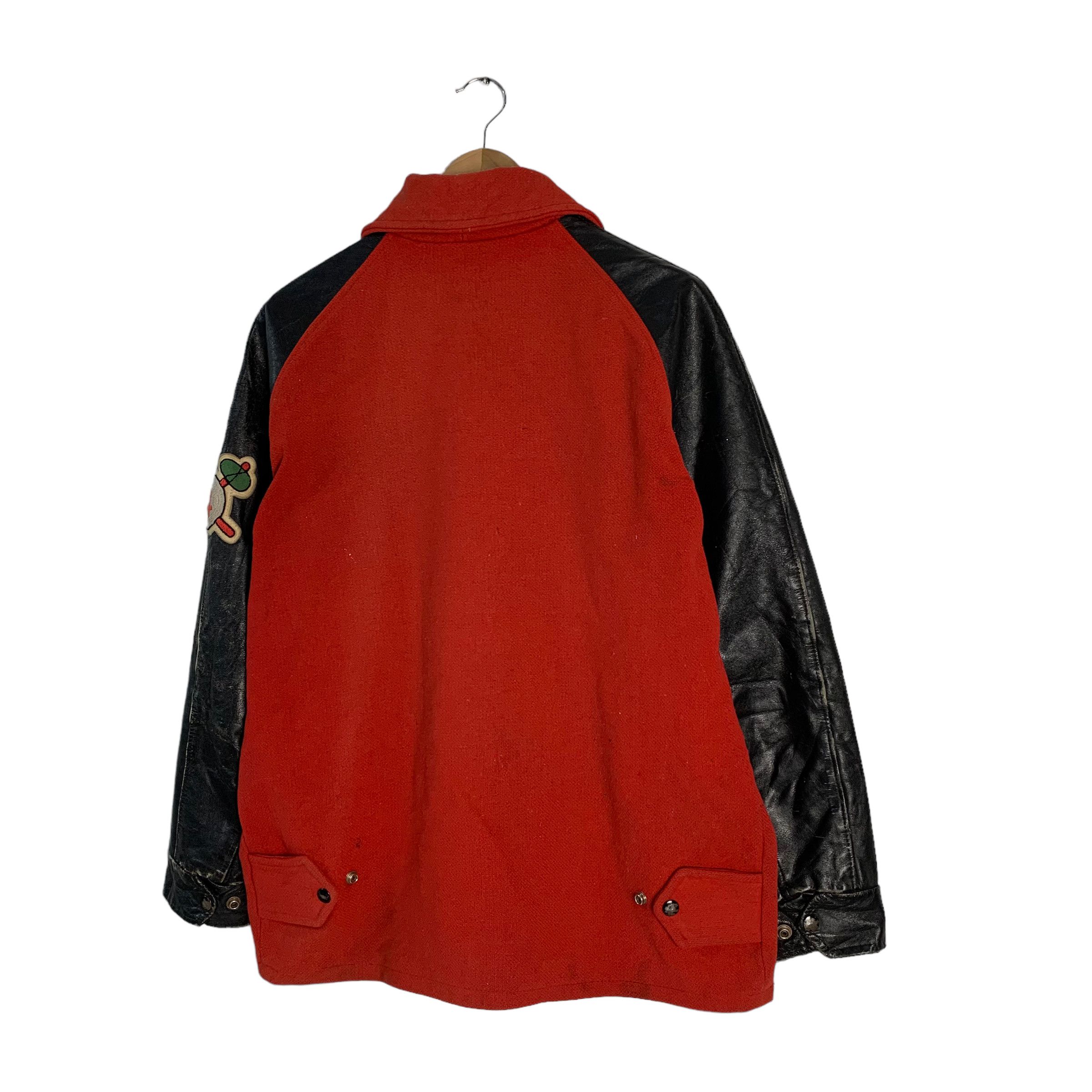 Vintage Vintage Red Indian Varsity Jacket Size US L / EU 52-54 / 3 - 8 Thumbnail