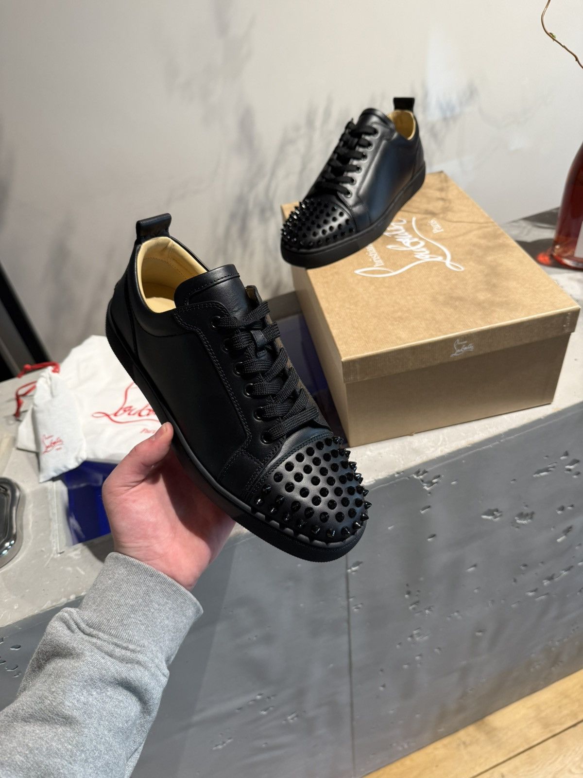 Christian Louboutin BNWT Christian Louboutin Junior Spike Sneaker Size US 9 / EU 42 - 1 Thumbnail