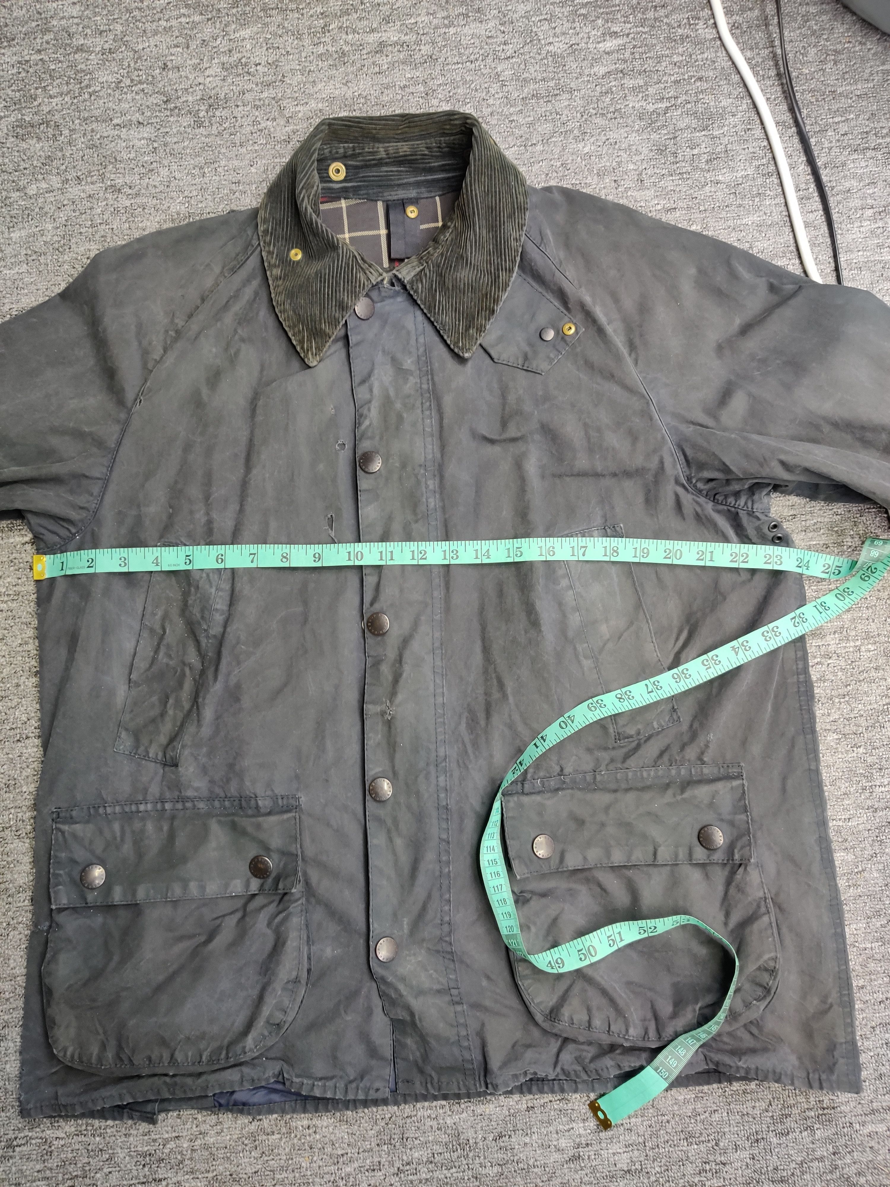 Barbour Vintage Thrashed Barbour Care Bedale Waxed Jacket Size US L / EU 52-54 / 3 - 21 Thumbnail