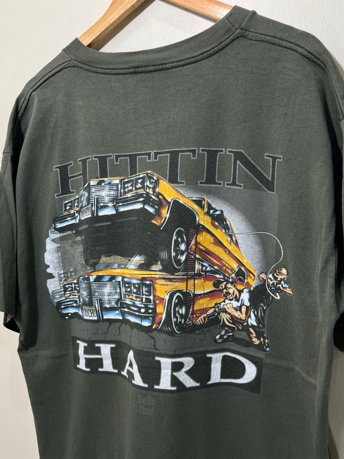 Vintage Vintage 95's Rolling Hard Hitting Hard Lowrider shirt bnz01 Size US XL / EU 56 / 4 - 1 Thumbnail