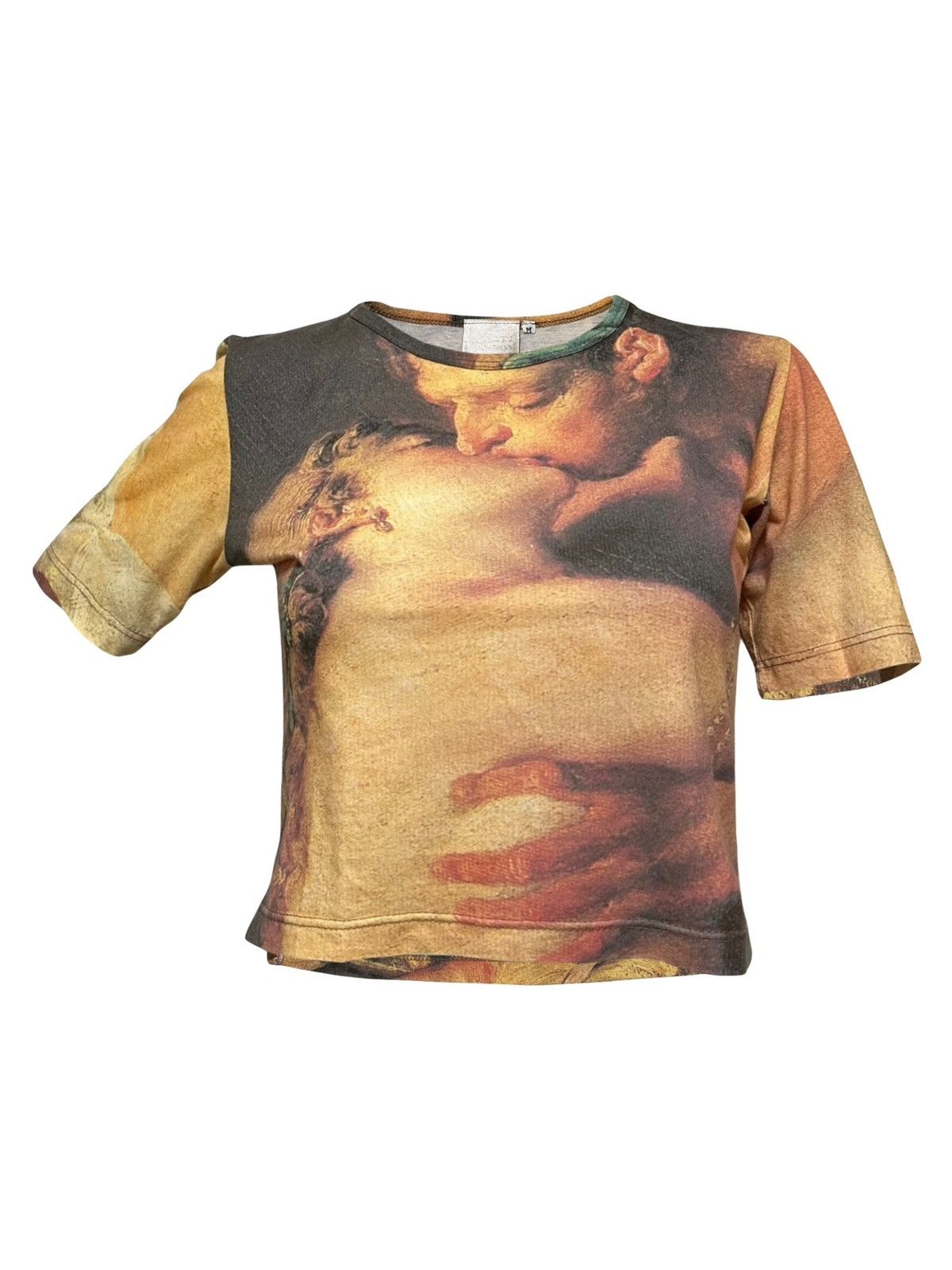 Vivienne Westwood VIVIENNE WESTWOOD S/S 1993 Kissing Print Cropped T-Shirt Size M / US 6-8 / IT 42-44 - 1 Thumbnail