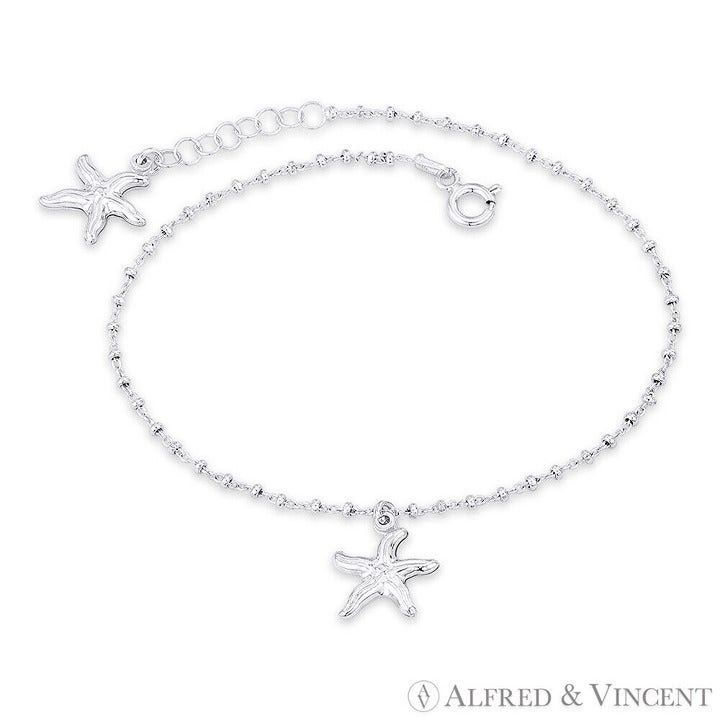 Other Starfish, Bead, & Cable Link Chain Italian Charm Anklet Size ONE SIZE - 1 Preview