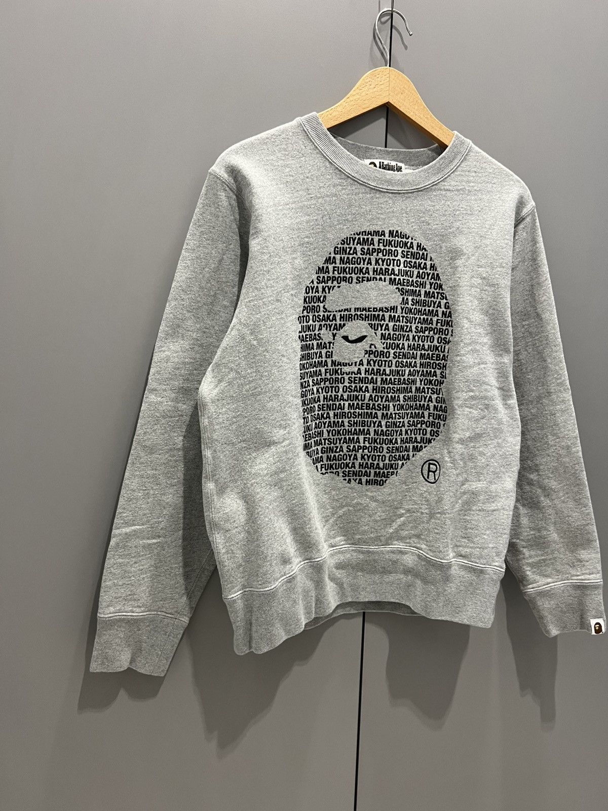 Bape BAPE Sweatshirt Size Medium Gray Size US M / EU 48-50 / 2 - 3 Thumbnail
