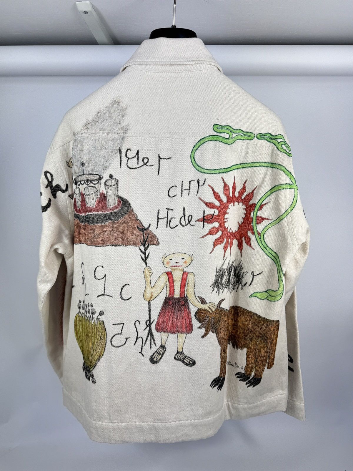 Kartik Research x Small Talk Studio Karu Embellished Printed Denim Jacket Size US L / EU 52-54 / 3 - 2 Thumbnail