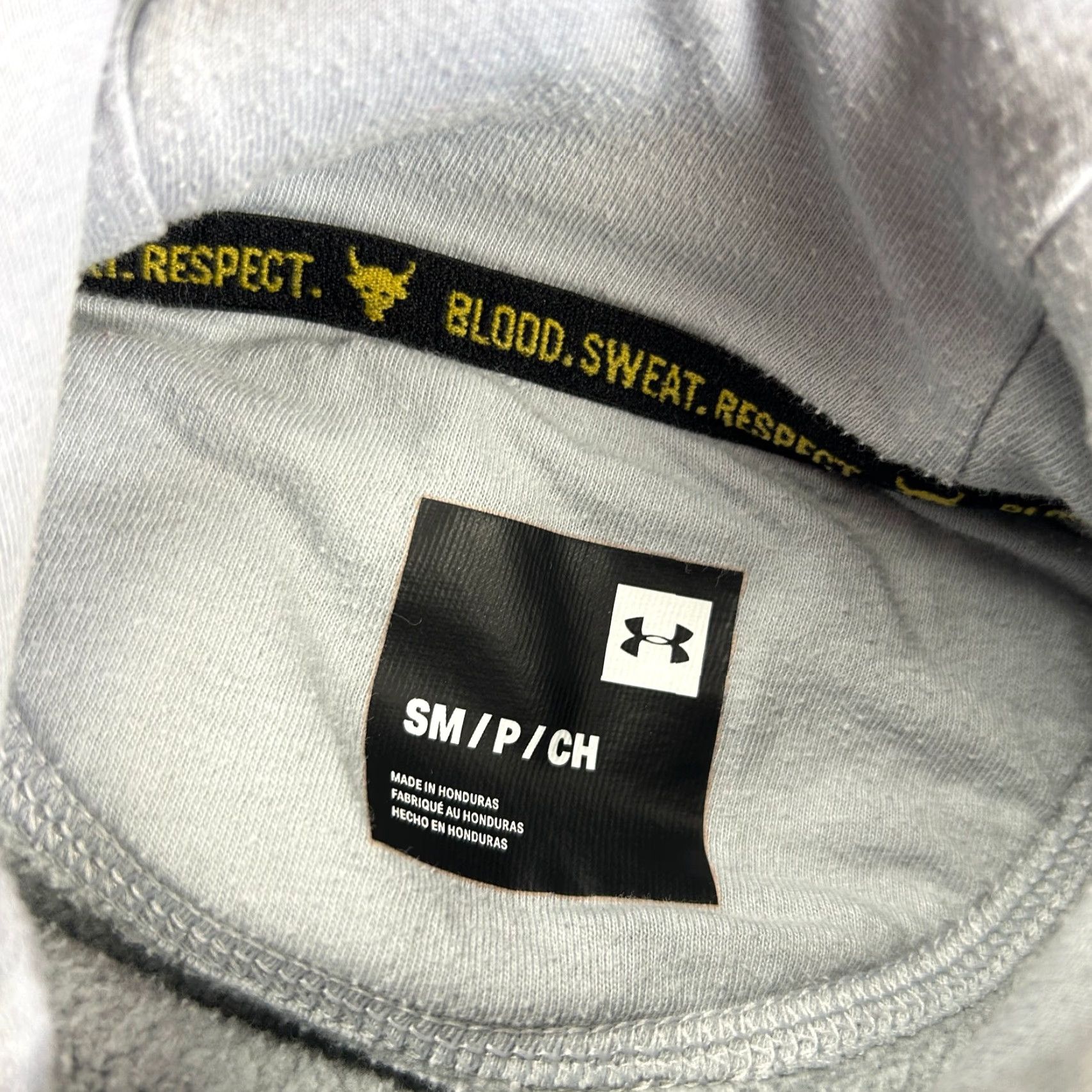Under Armour Under Armour Project Rock Hoodie S Men's Gray Pullover Hooded Lightweight Pockets Logo Size US S / EU 44-46 / 1 - 4 Thumbnail