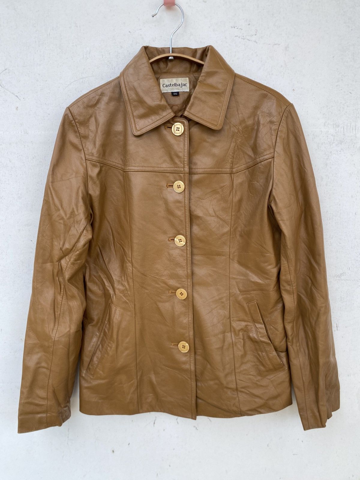 Jean Charles De Castelbajac Castelbajad Leather Blazer Jacket Size M / US 6-8 / IT 42-44 - 2 Thumbnail