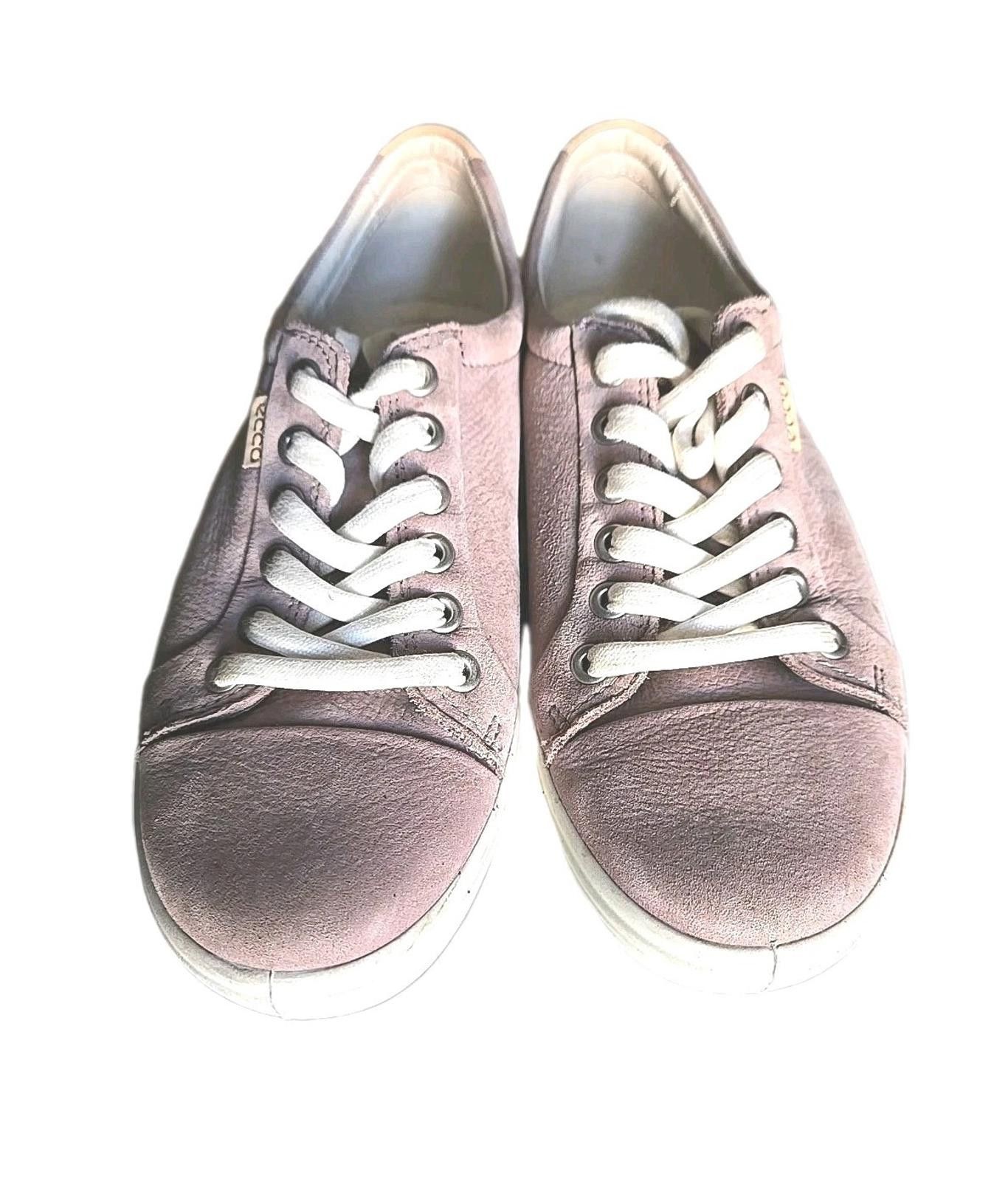 Ecco ECCO Soft Women's Suede Leather Shoes Sz 6.5 Pink EUR 37 Size US 6.5 / IT 36.5 - 6 Thumbnail