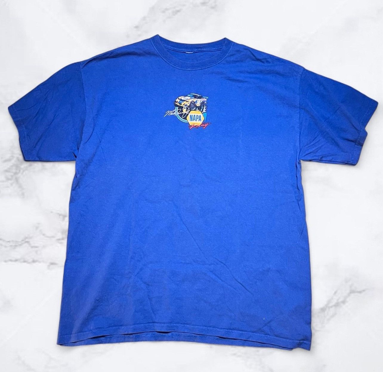 NASCAR Blue vintage Nascar racing tee Size US XL / EU 56 / 4 - 1 Thumbnail