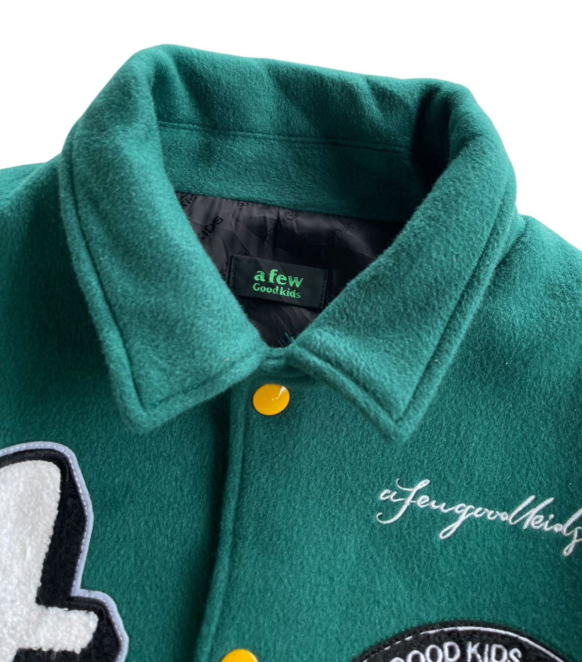 Japanese Brand A FEW GOOD KIDS Wool Varsity Jacket Size US L / EU 52-54 / 3 - 8 Thumbnail