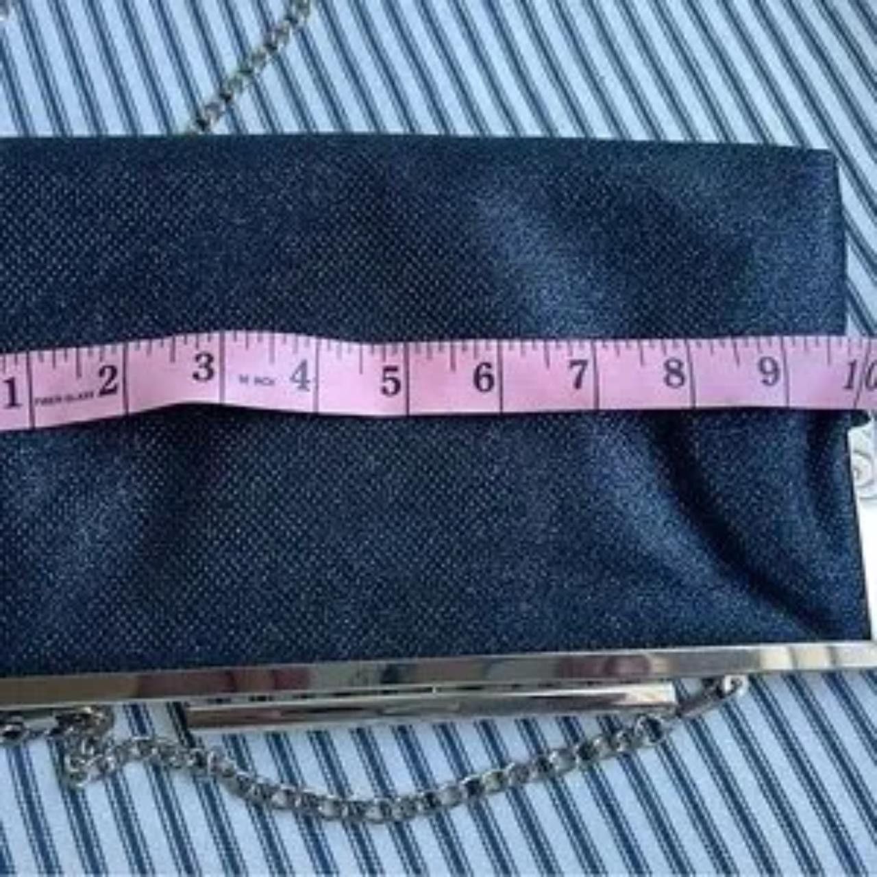 Nine West Glittered navy blue purse/clutch Size ONE SIZE - 3 Thumbnail