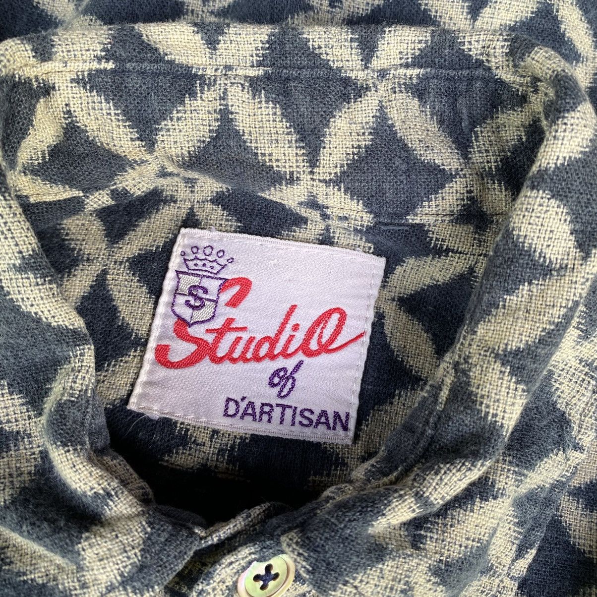 Studio D'Artisan Studio D'artisan Shibori indigo shirt Size US S / EU 44-46 / 1 - 8 Thumbnail
