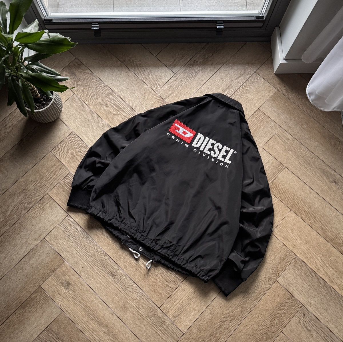 Diesel vintage nylon jacket y2k streetwear button up japan 