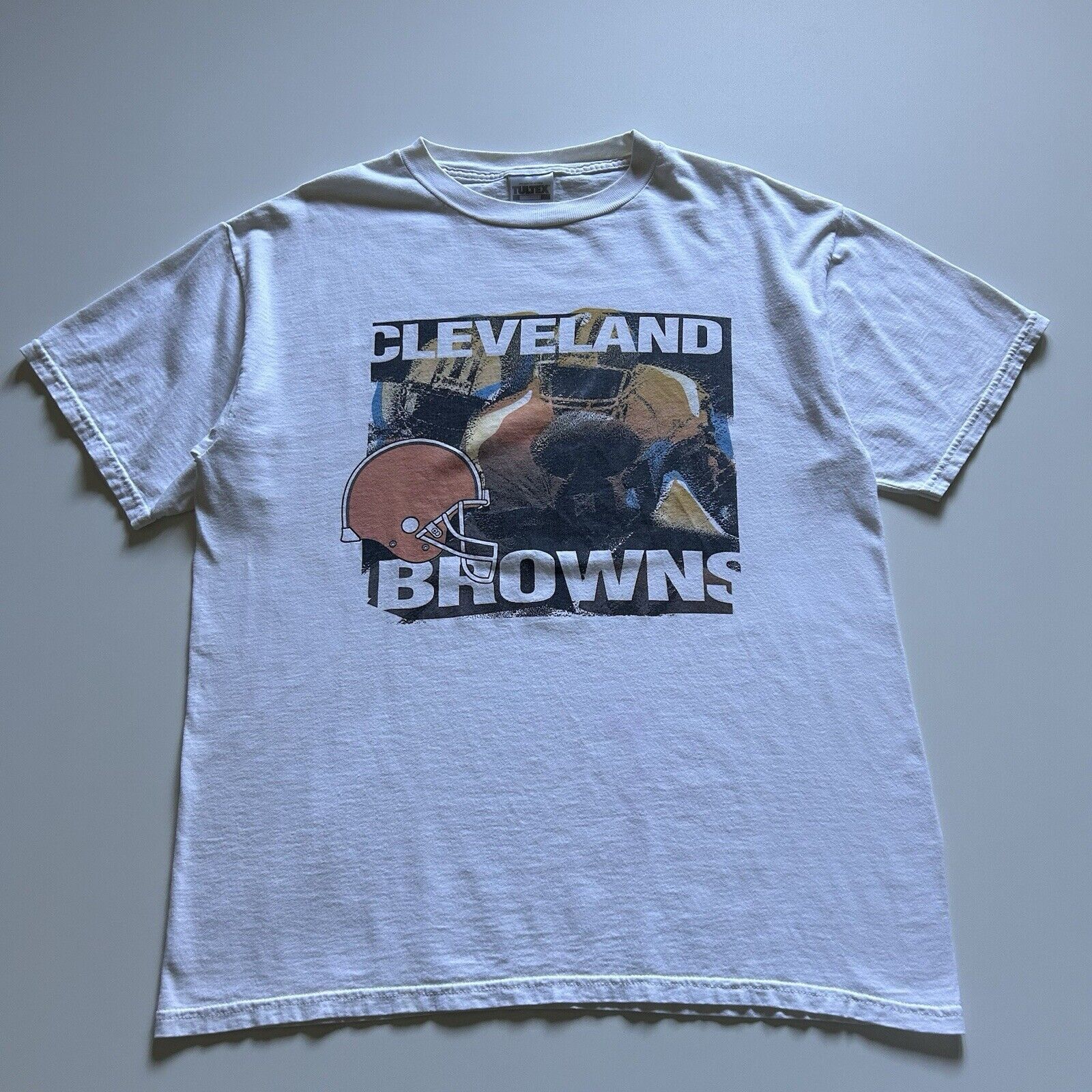NFL Vintage 90s Cleveland Browns NFL T Shirt Large Tultex Rare Size US L / EU 52-54 / 3 - 1 Thumbnail