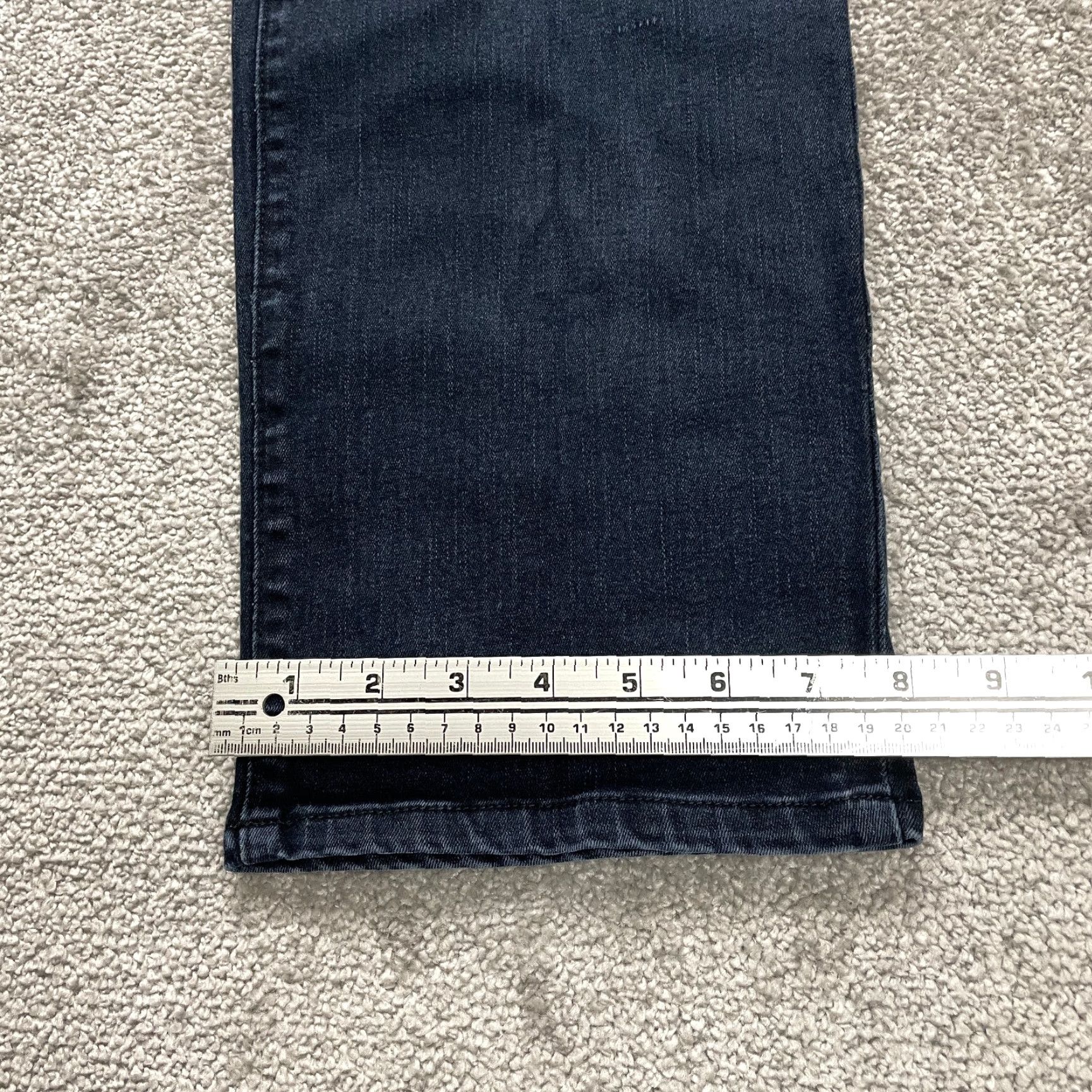 Levi's Levis Jeans 512 Skinny Shaping 40x29 Blue Dark Wash 90s USA Womens Size 27" / US 4 / IT 40 - 2 Thumbnail