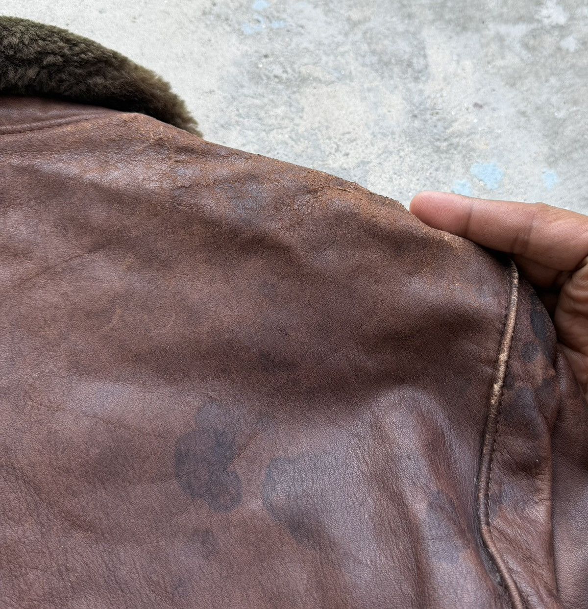 Golden Bear Vintage 70s Golden Bear Leather Flight Jacket Size US M / EU 48-50 / 2 - 8 Thumbnail