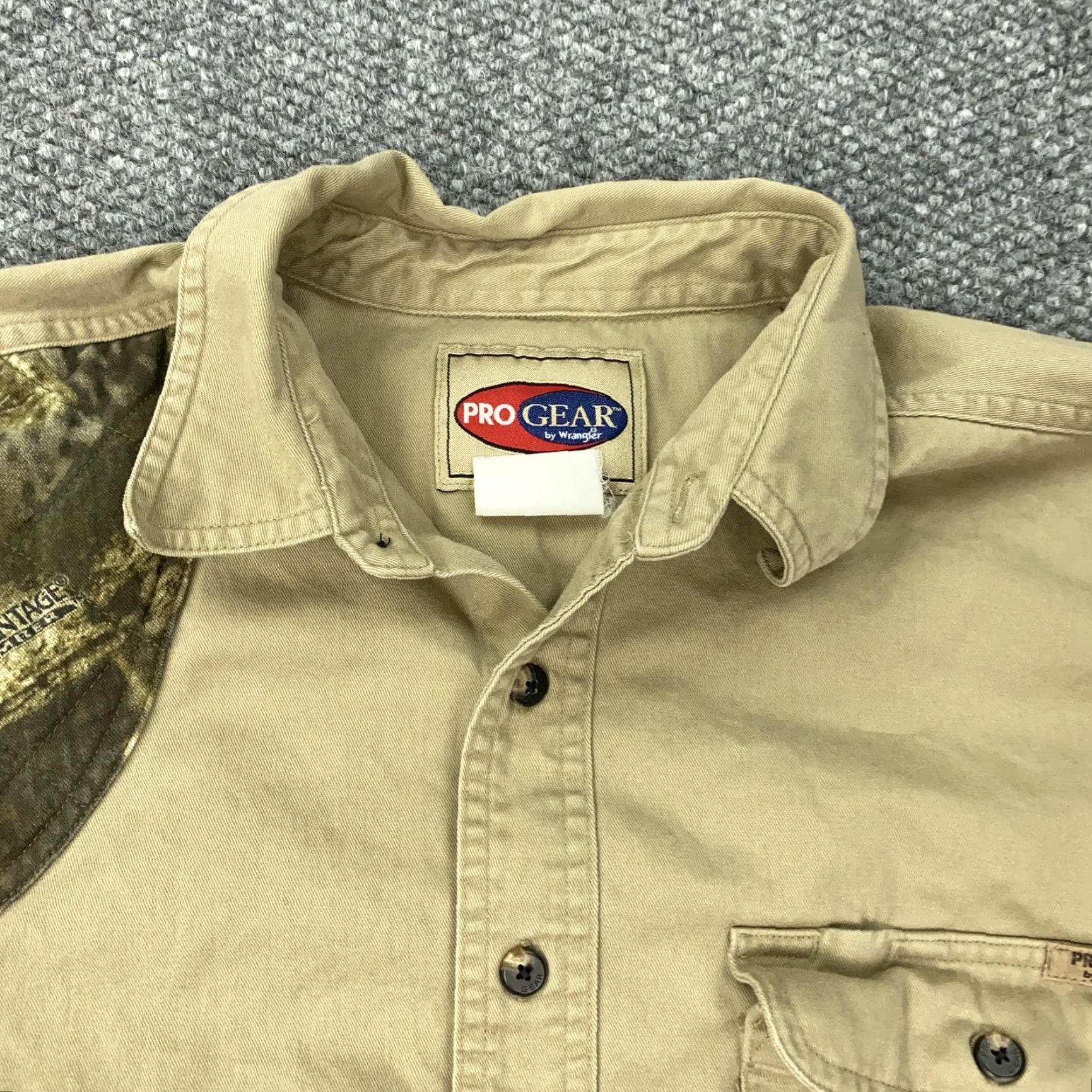 Wrangler Wrangler ProGear Hunting Shirt Mens XL Camouflage Canvas Long Sleeve Outdoor Workwear Size US XL / EU 56 / 4 - 7 Thumbnail