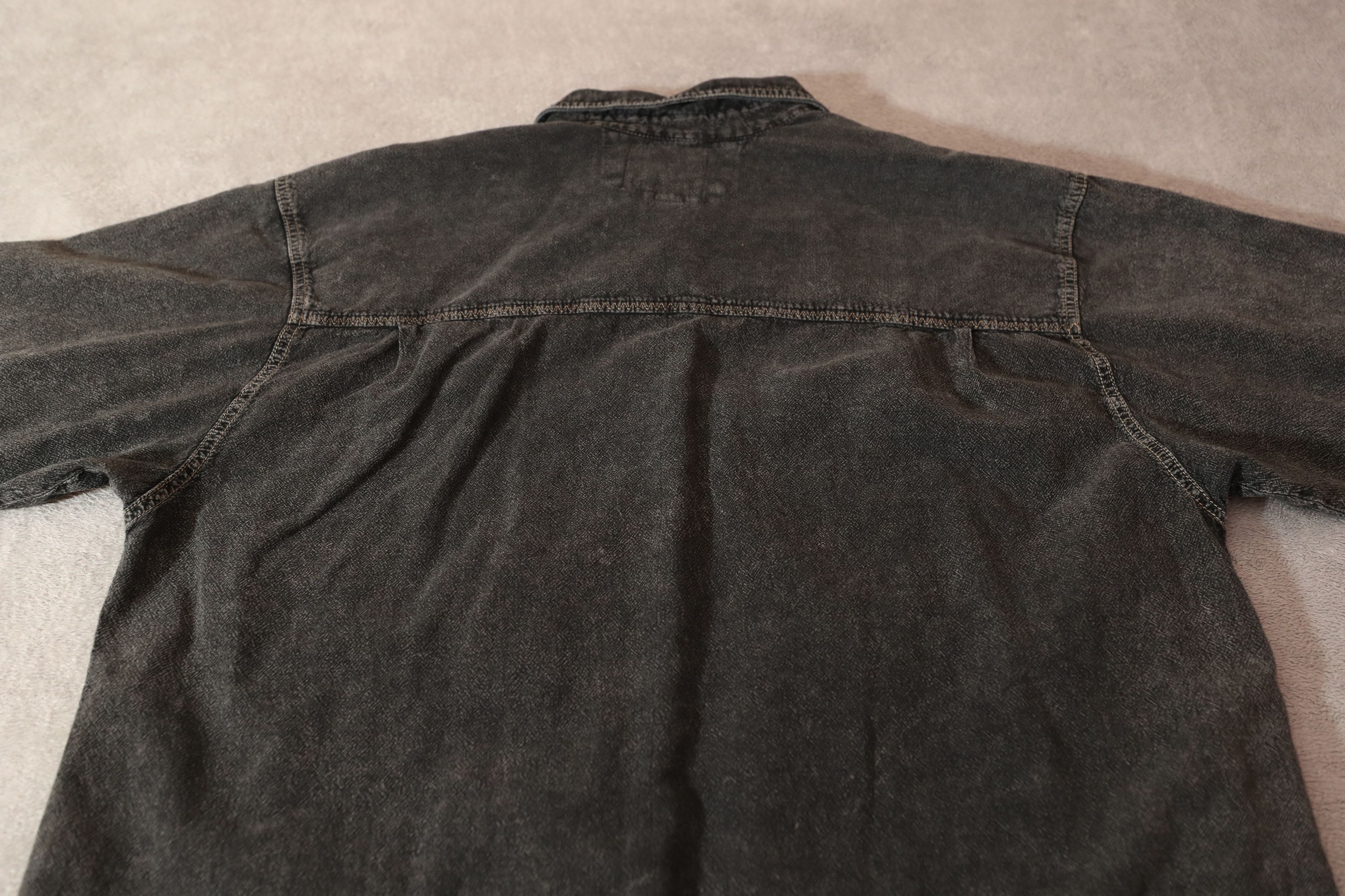 Vintage Farthest Point Casuals Grey Denim Button Up Shirt (L) Size US L / EU 52-54 / 3 - 11 Thumbnail