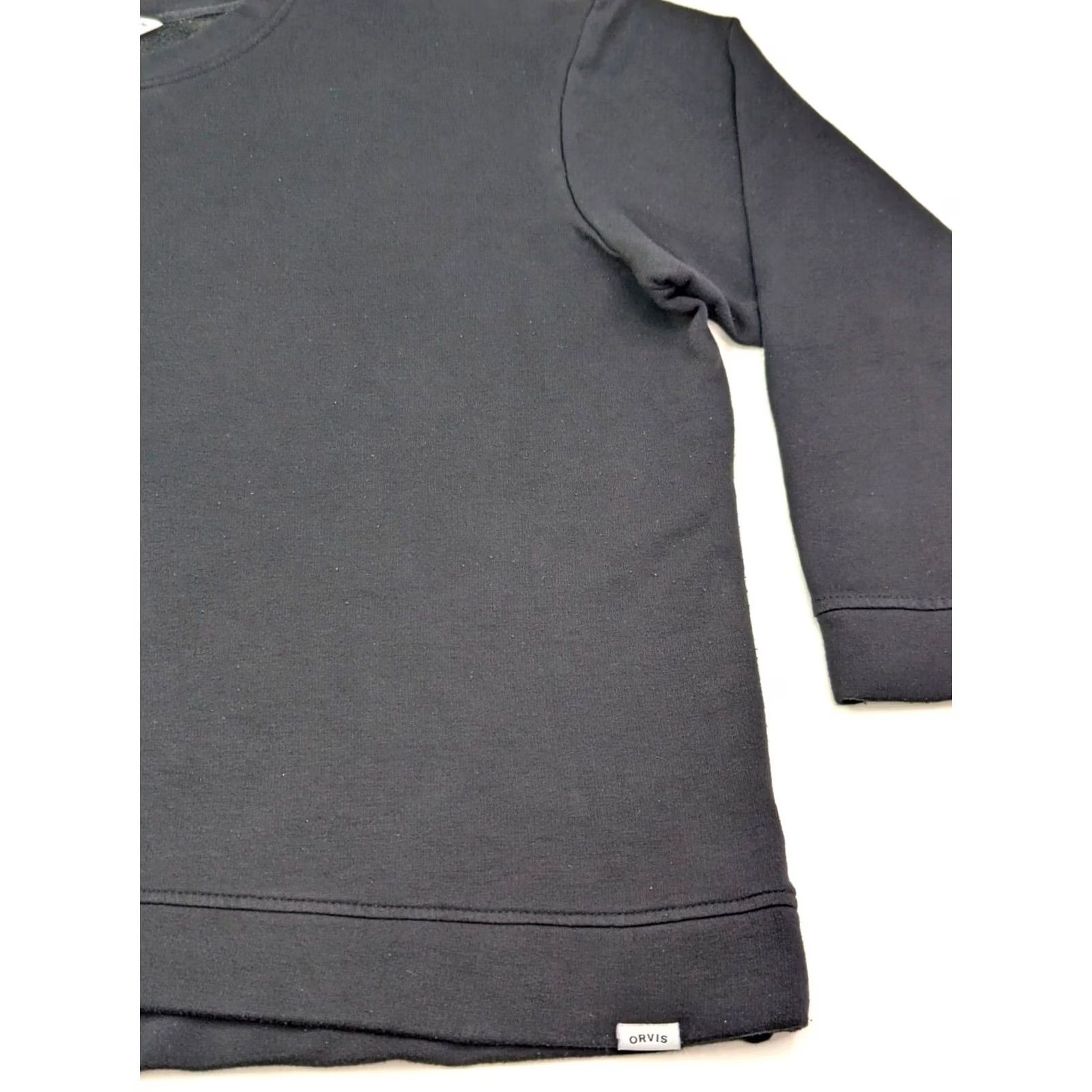Orvis Orvis Modal Blend Pullover Lightweight Sweater Men 2XL Crew Neck Black Solid Knit All Seasons Size US XXL / EU 58 / 5 - 2 Thumbnail
