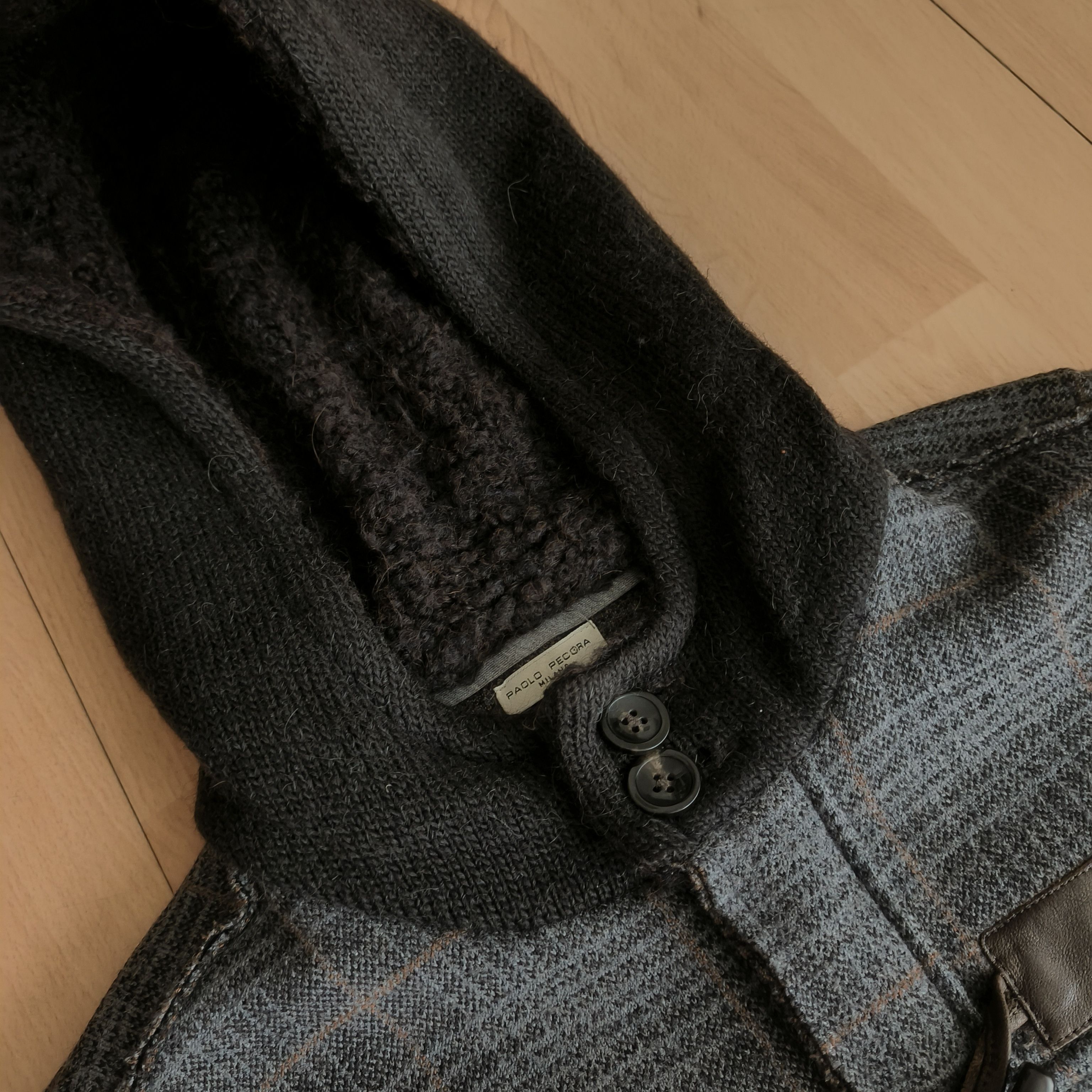 Paolo Pecora Paolo Pecora Checked Virgin Wool Alpaca Duffle Coat Size US S / EU 44-46 / 1 - 2 Thumbnail