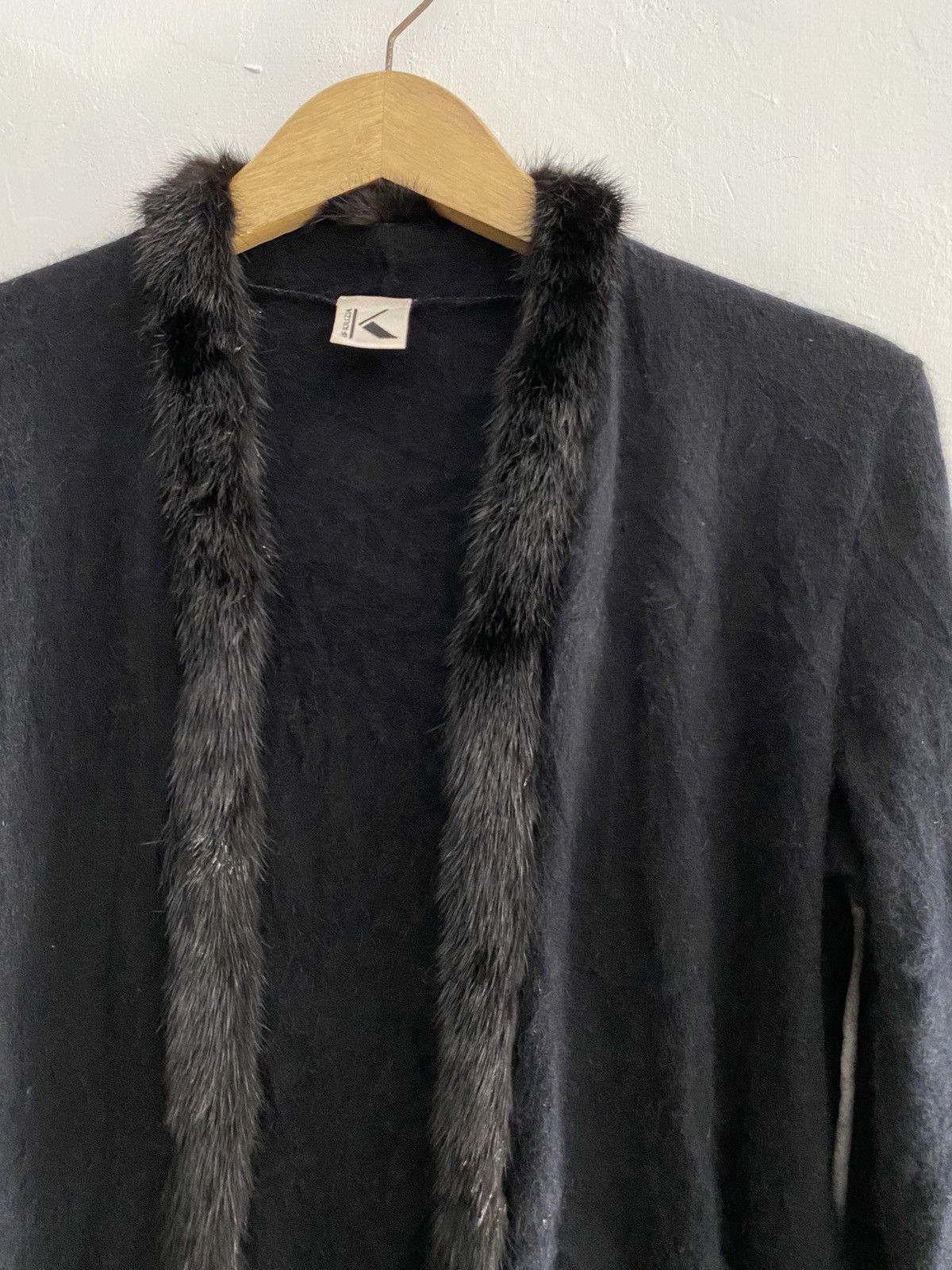 GOSTAR DE FUGA × If Six Was Nine × Le Grande Bleu (L.G.B.) Krizia fauxfur cardigan knit ifsixwasnine style Size US M / EU 48-50 / 2 - 2 Thumbnail