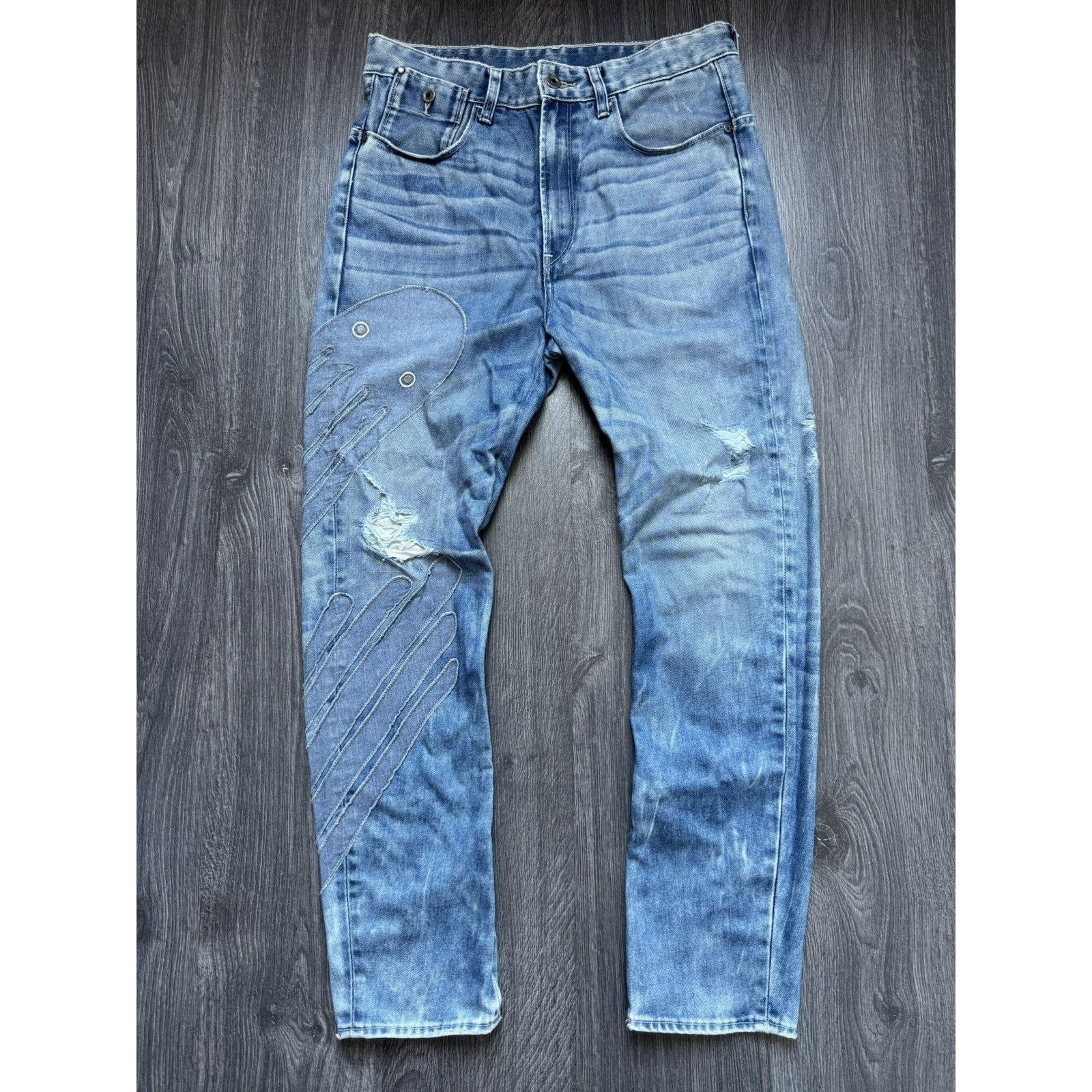 G-Star × Pharrell × Vintage Vintage G star Pharell Wiliams for G-Star Denim Pants Size US 33 - 1 Thumbnail