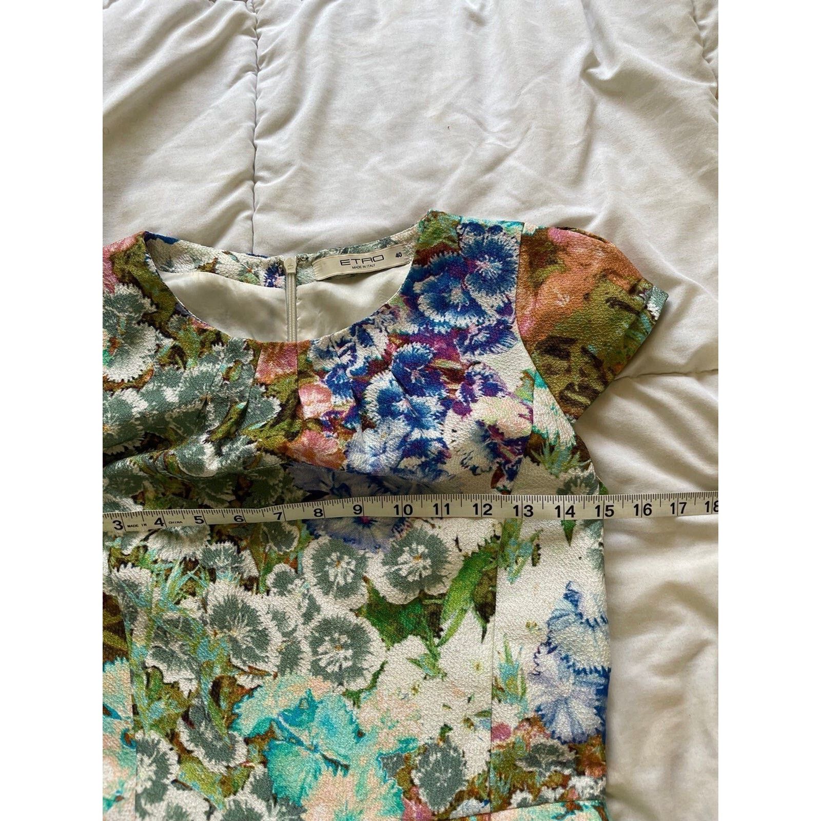 Etro ETRO Floral Print Knee-Length Dress Size 40 Size S / US 4 / IT 40 - 8 Thumbnail