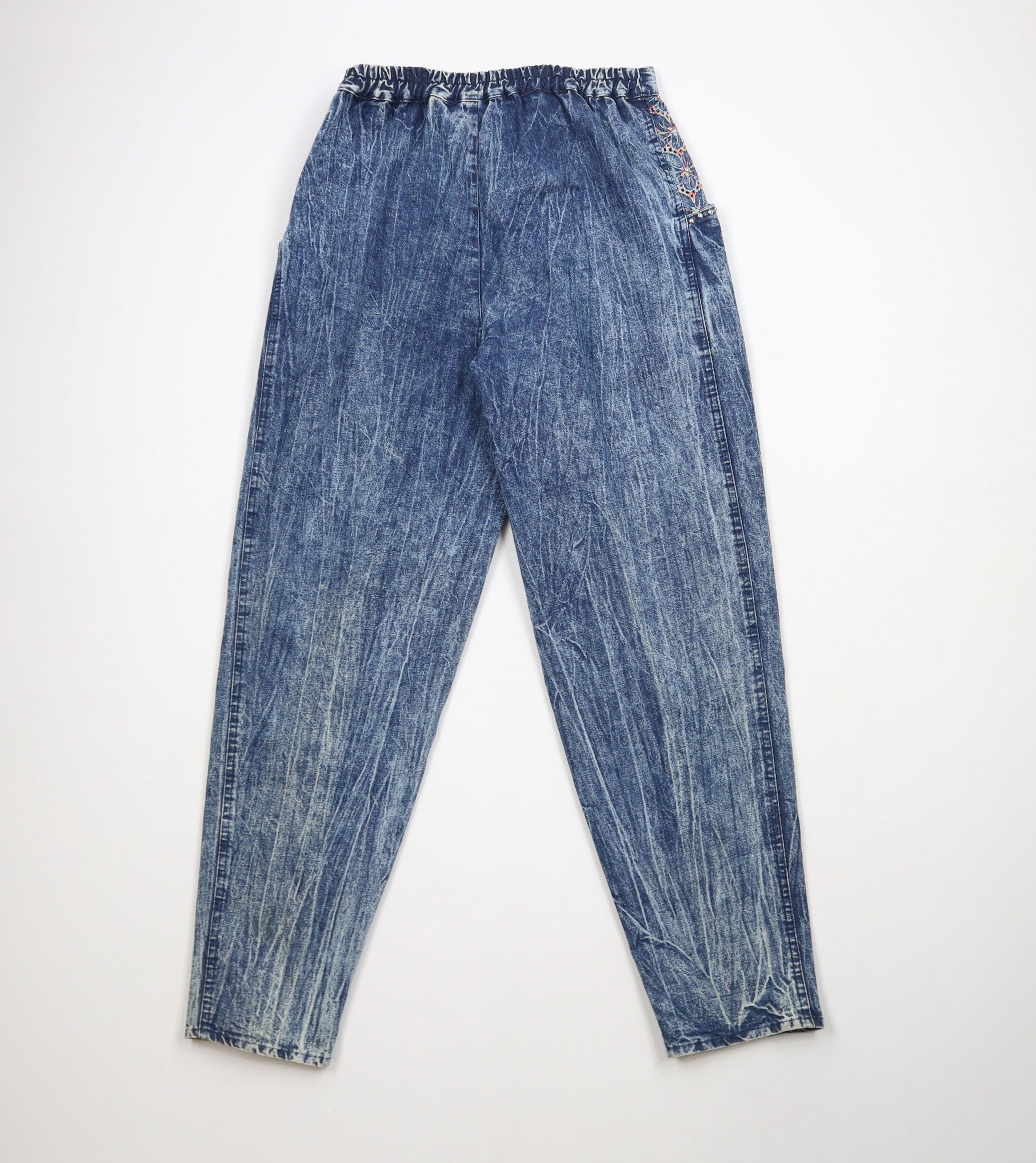 Vintage Vintage 80s 90s Streetwear Acid Wash High Waist Denim Jeans Size 28" / US 6 / IT 42 - 10 Thumbnail