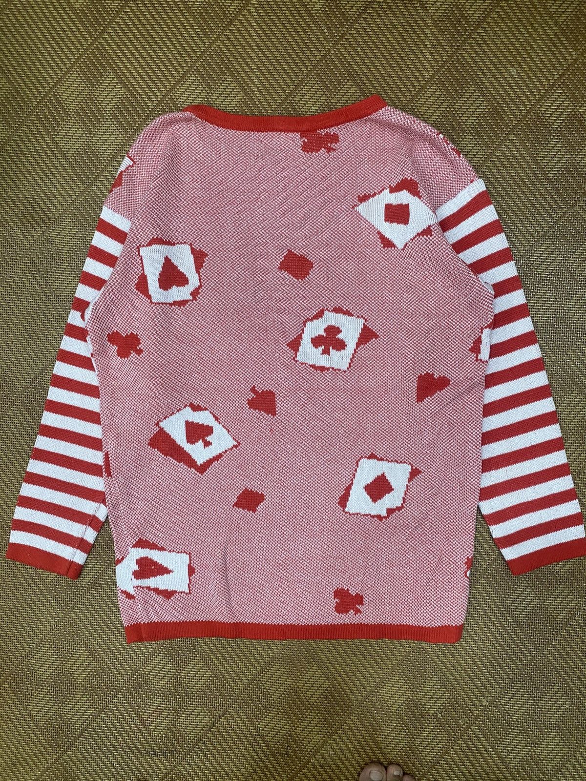 Givenchy [ARCHIVE] GIVENCHY LIFE "Playing Card" Intarsia Knit Sweater Size US S / EU 44-46 / 1 - 5 Thumbnail