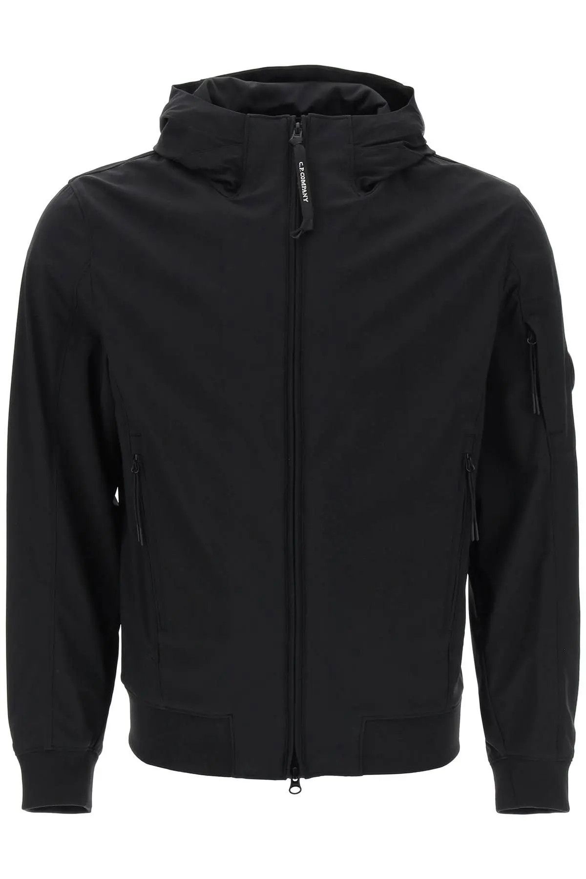 image of C P Company O1S22I1N1223 Hooded Jacket In Black, Men's (Size Medium)