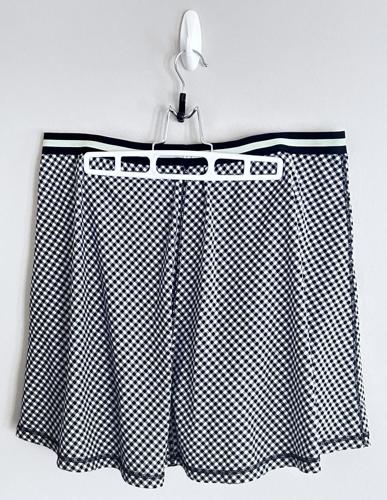 Other T By Talbots XL Plaid Black White Check Skirt Skort Shorts Size 40" / US 18 - 6 Thumbnail
