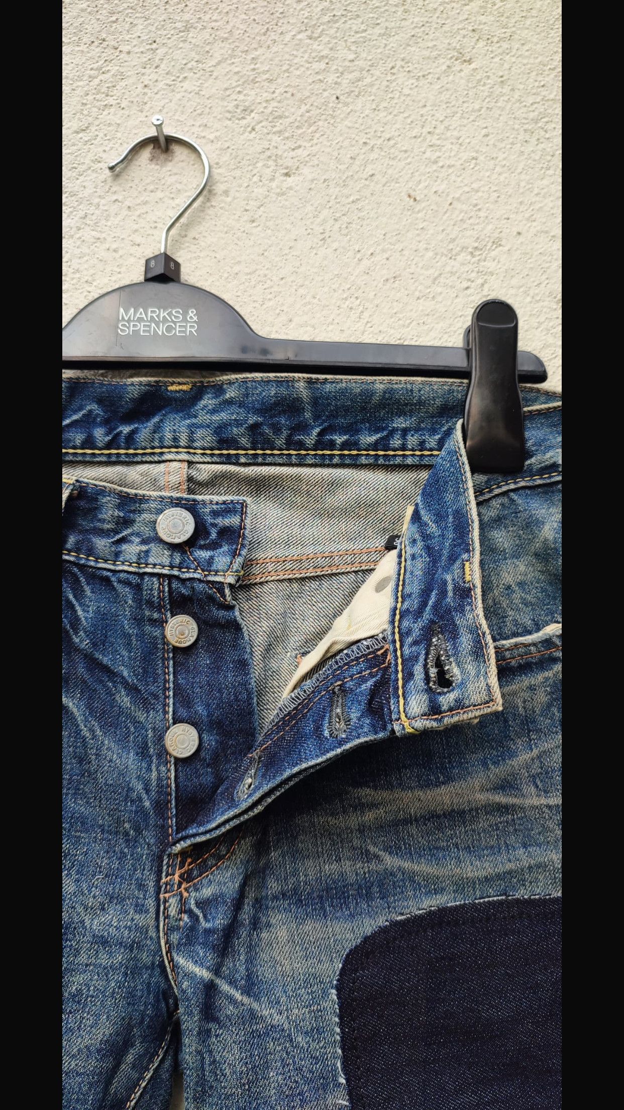Hysteric Glamour 🔥hysteric glamour punk patcwork Size US 31 - 13 Thumbnail