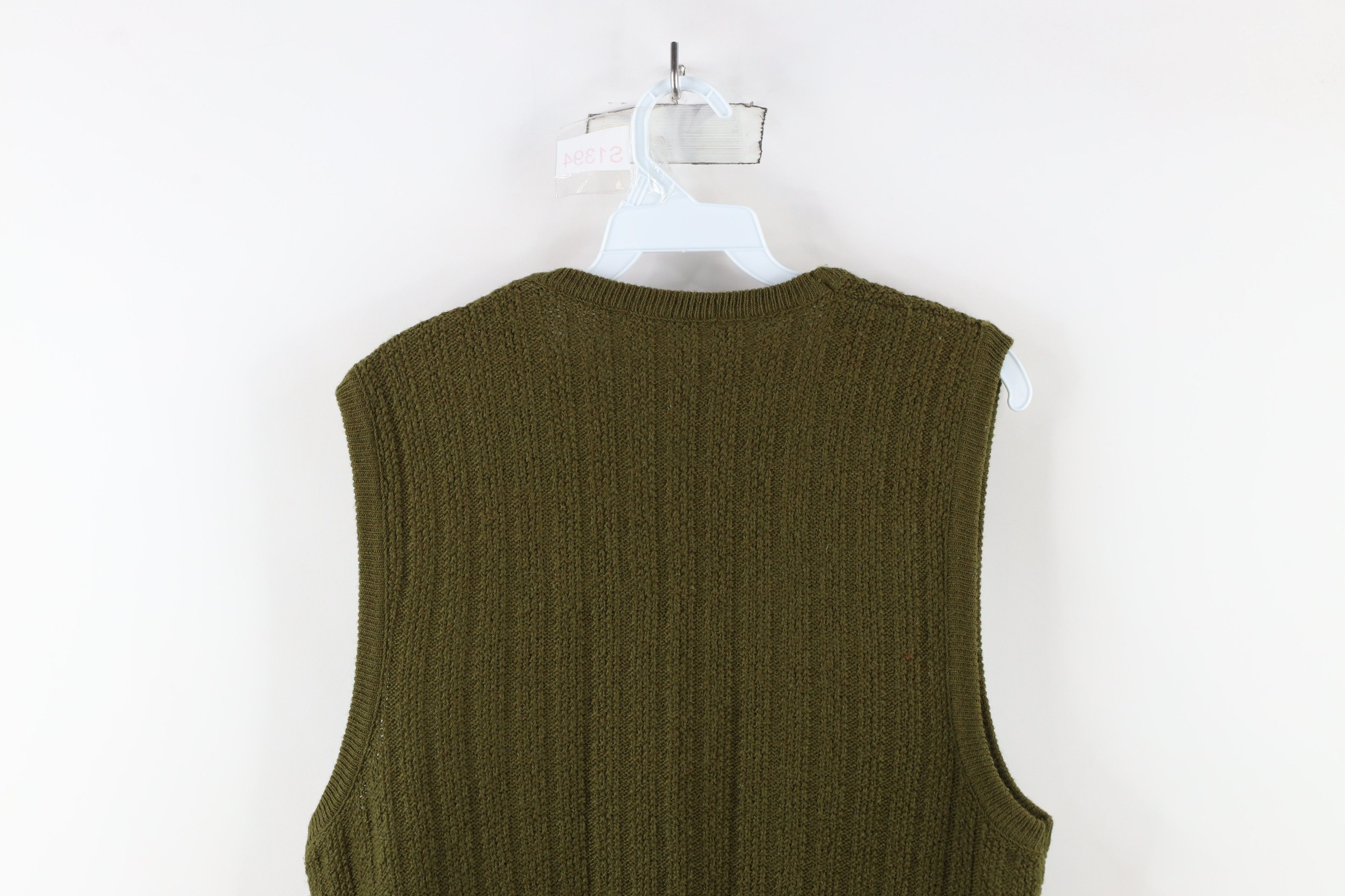 Vintage Vintage 60s 70s Streetwear Textured Ribbed Knit Sweater Vest Size L / US 10 / IT 46 - 6 Thumbnail