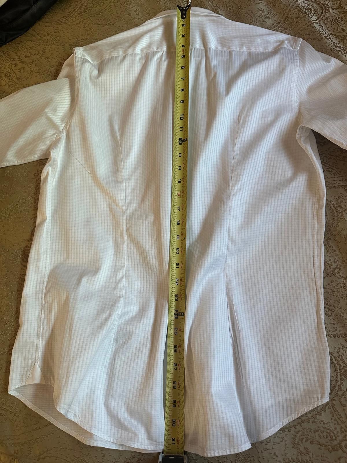 Brandini Brandolini Men's White Dress Shirt – French Cuff Size 42R - 9 Thumbnail