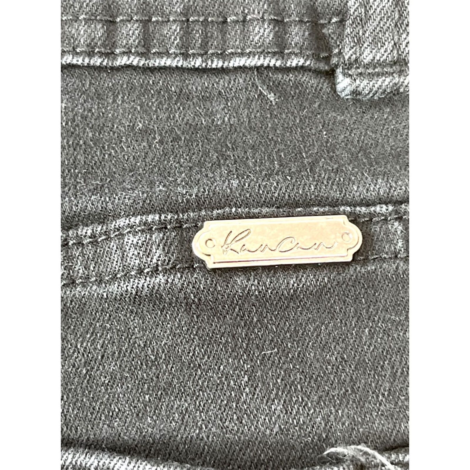 Vintage KanCan Signature Jeans Womens Size 29 Kurvy Ultra High Rise Skinny Black Denim Jeans Size 29" - 7 Thumbnail
