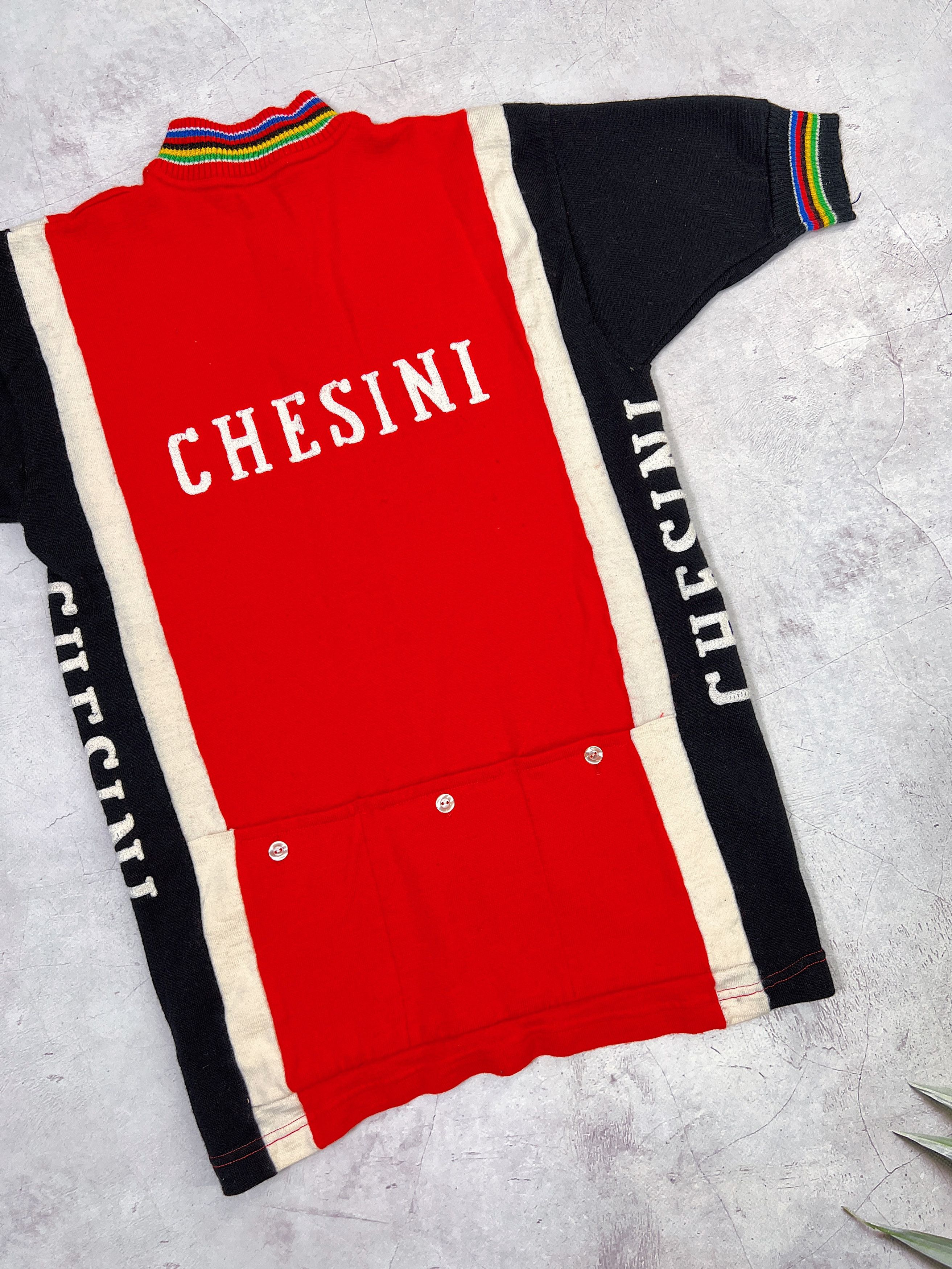 Sports Specialties × Vintage 70s Chesini Verona Cycling Jersey by Enry Sport Size US S / EU 44-46 / 1 - 17 Thumbnail