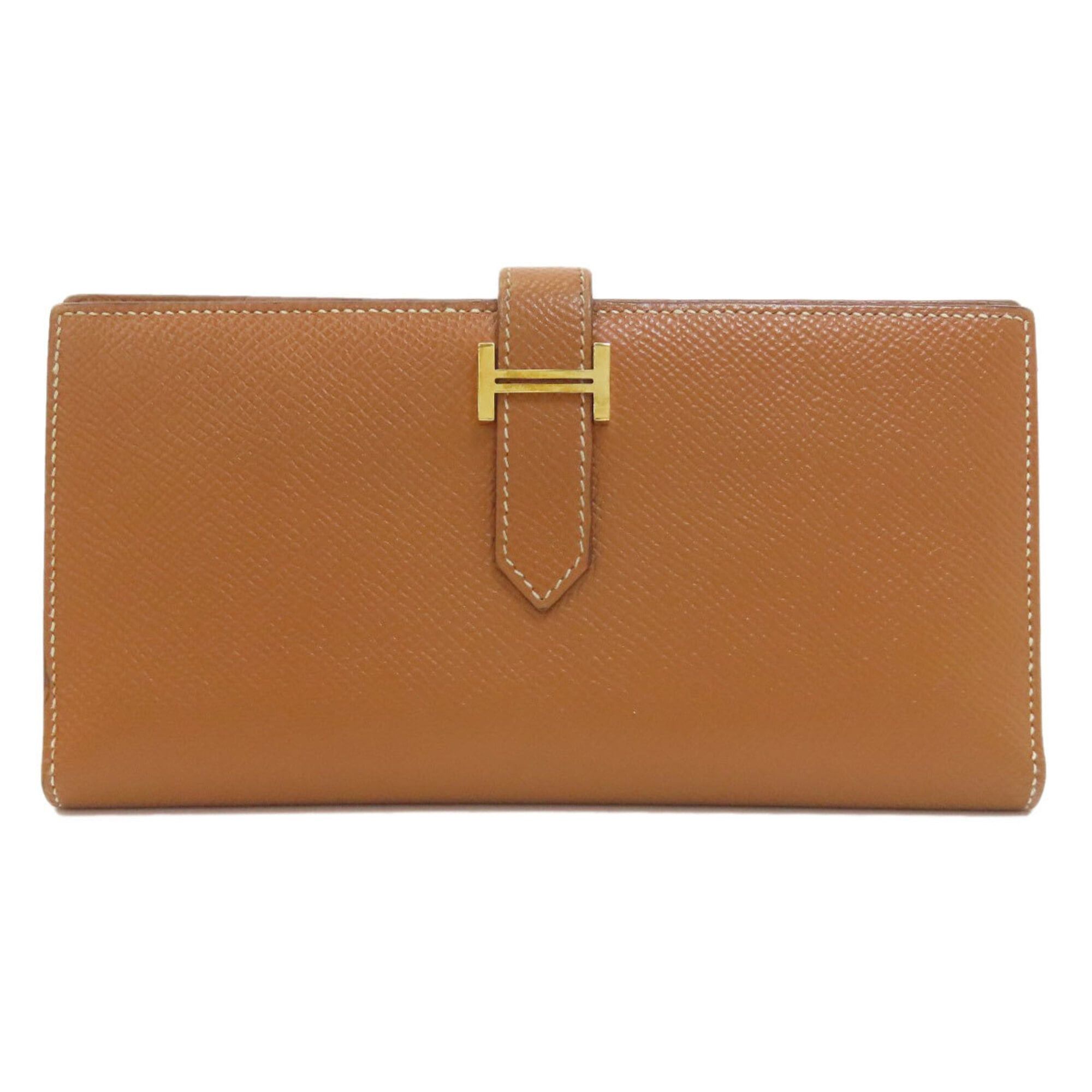 Hermes Hermes Bearn Soufflé Gold Wallet with Hardware, Epsom Leather, Women's Size ONE SIZE - 1 Thumbnail